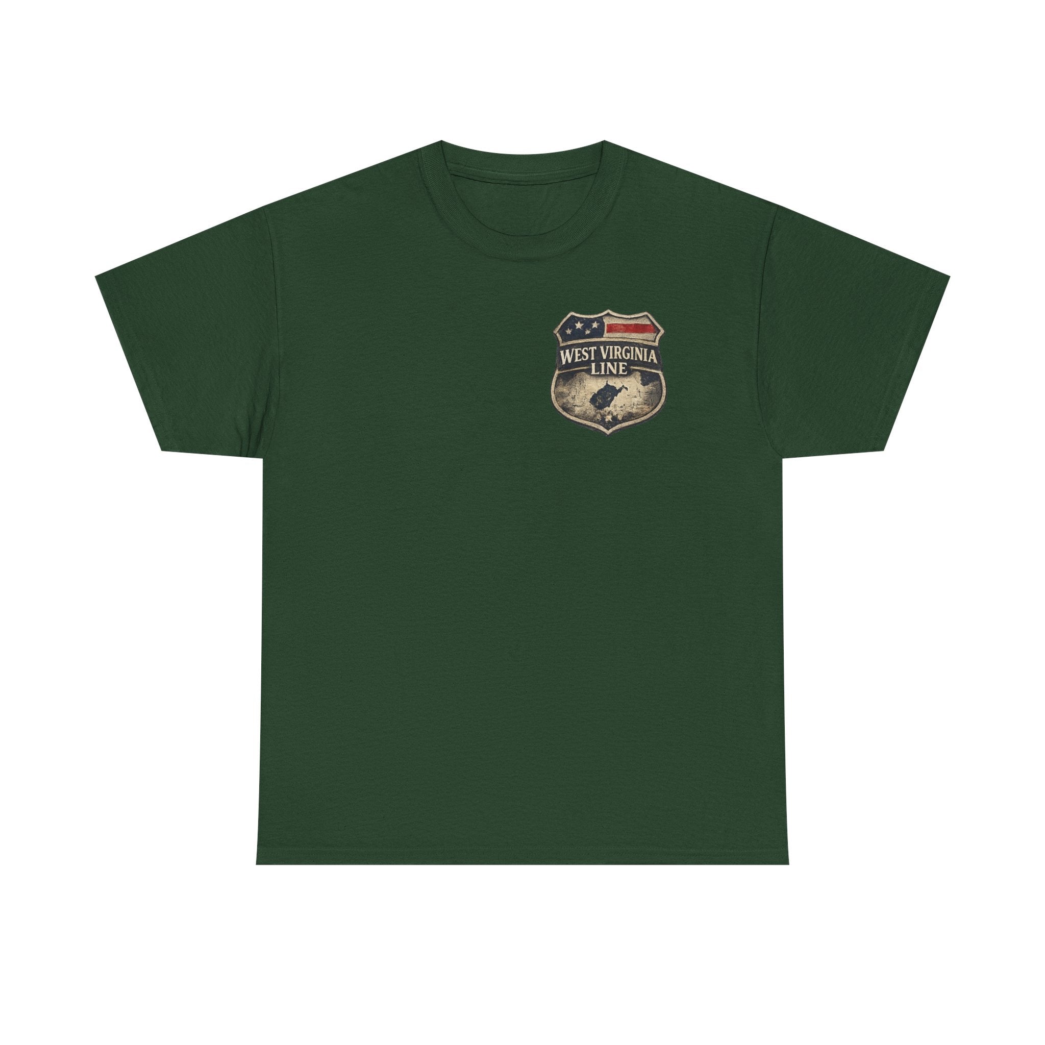 West Virginia Line Benefit Tee: Supporting First Responders (Eagle & Flag)