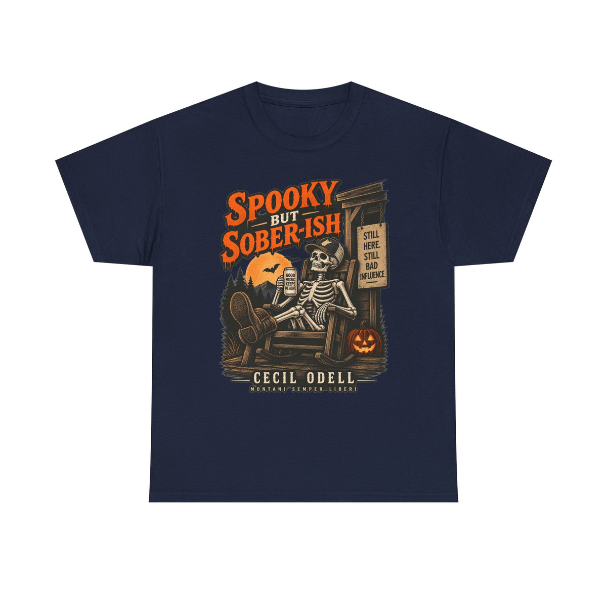 Spooky but Sober-ish Halloween Tee | Cecil Odell