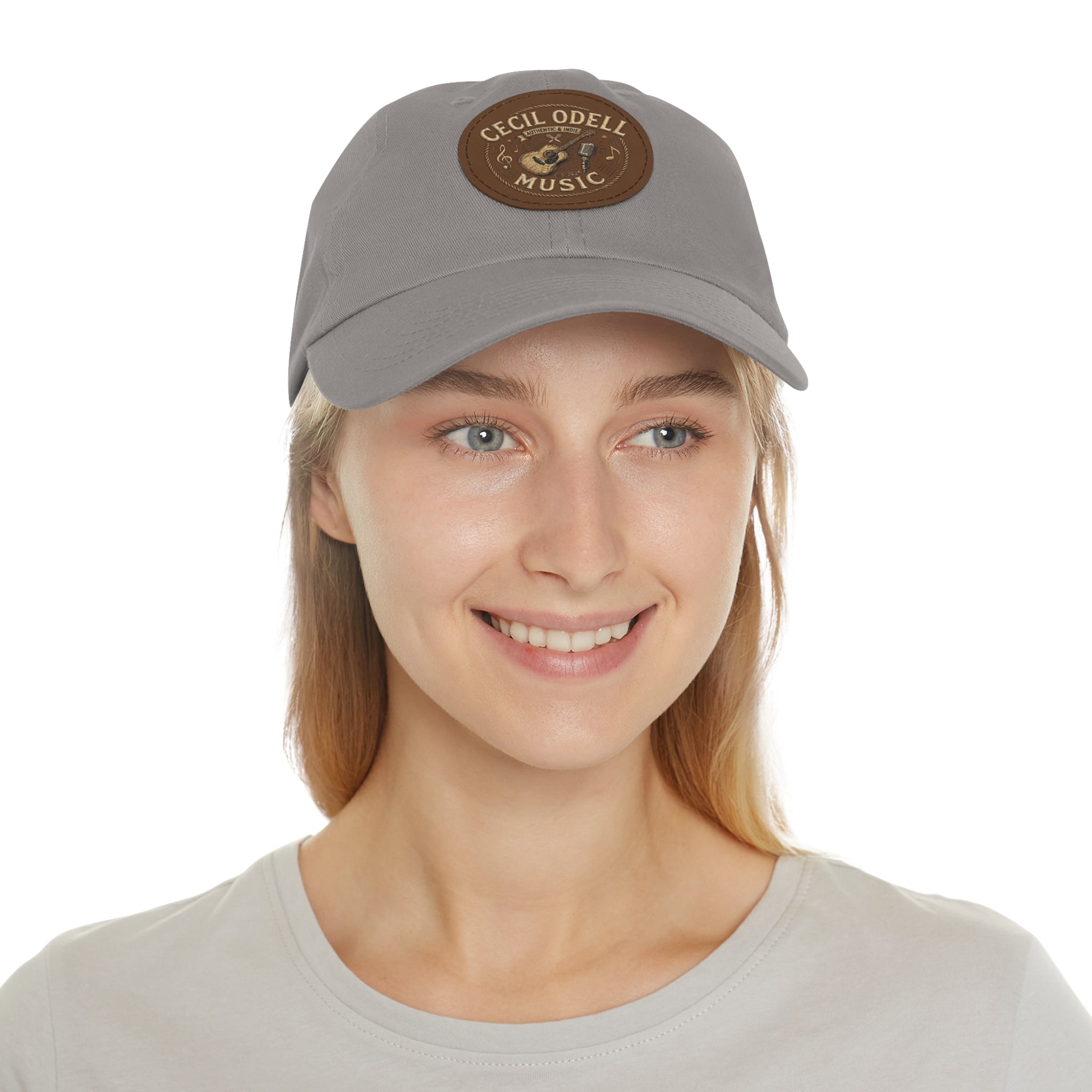 Cecil Odell Music Leather Patch Dad Hat