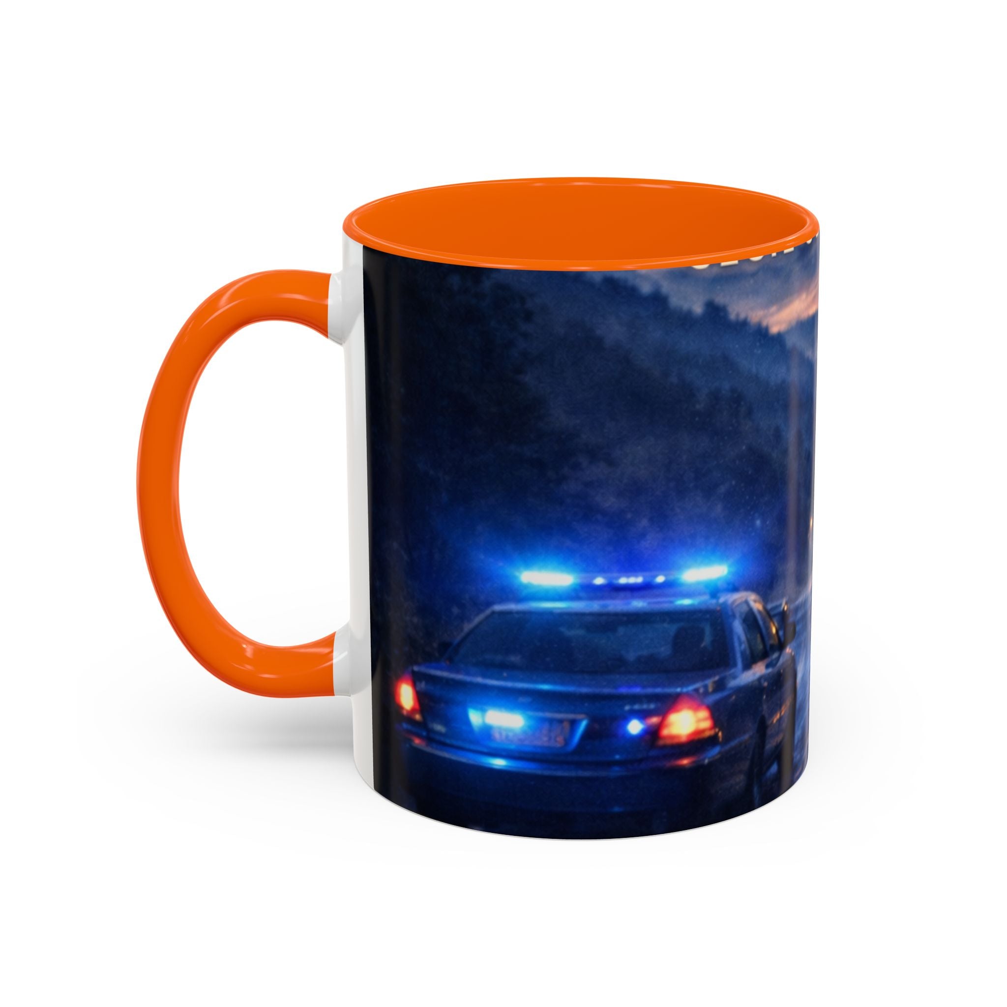 Trooper Night Patrol Coffee Mug: Rustic Western Lawman Scene (11/15oz)