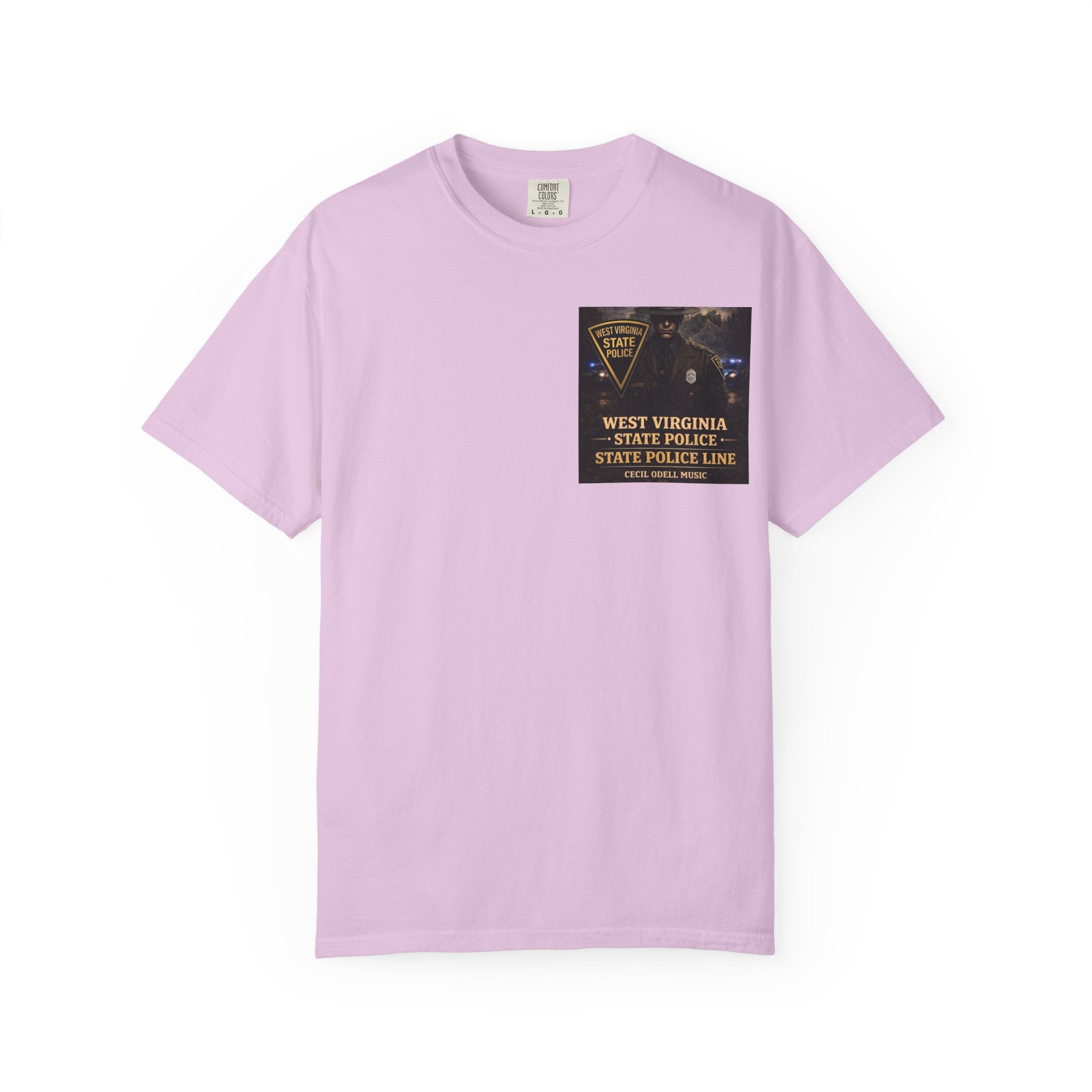 West Virginia State Police Graphic T-Shirt: 'State Police Line' Back Print