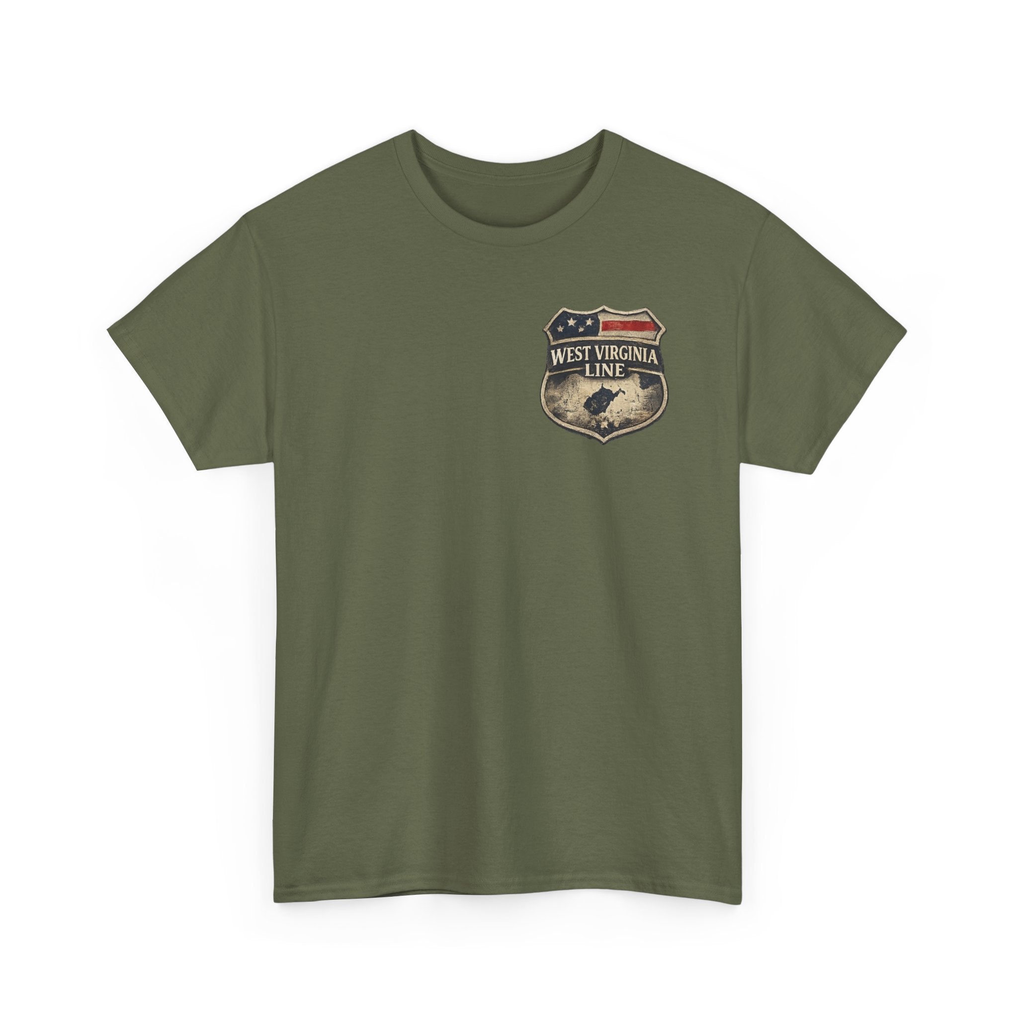 West Virginia Line Benefit Tee: Supporting First Responders (Eagle & Flag)