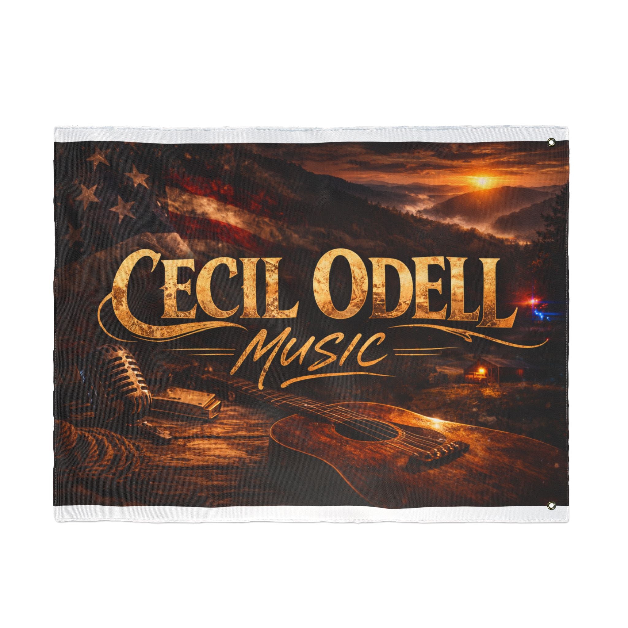 Cecil Odell Music Double-Sided Outdoor Flag