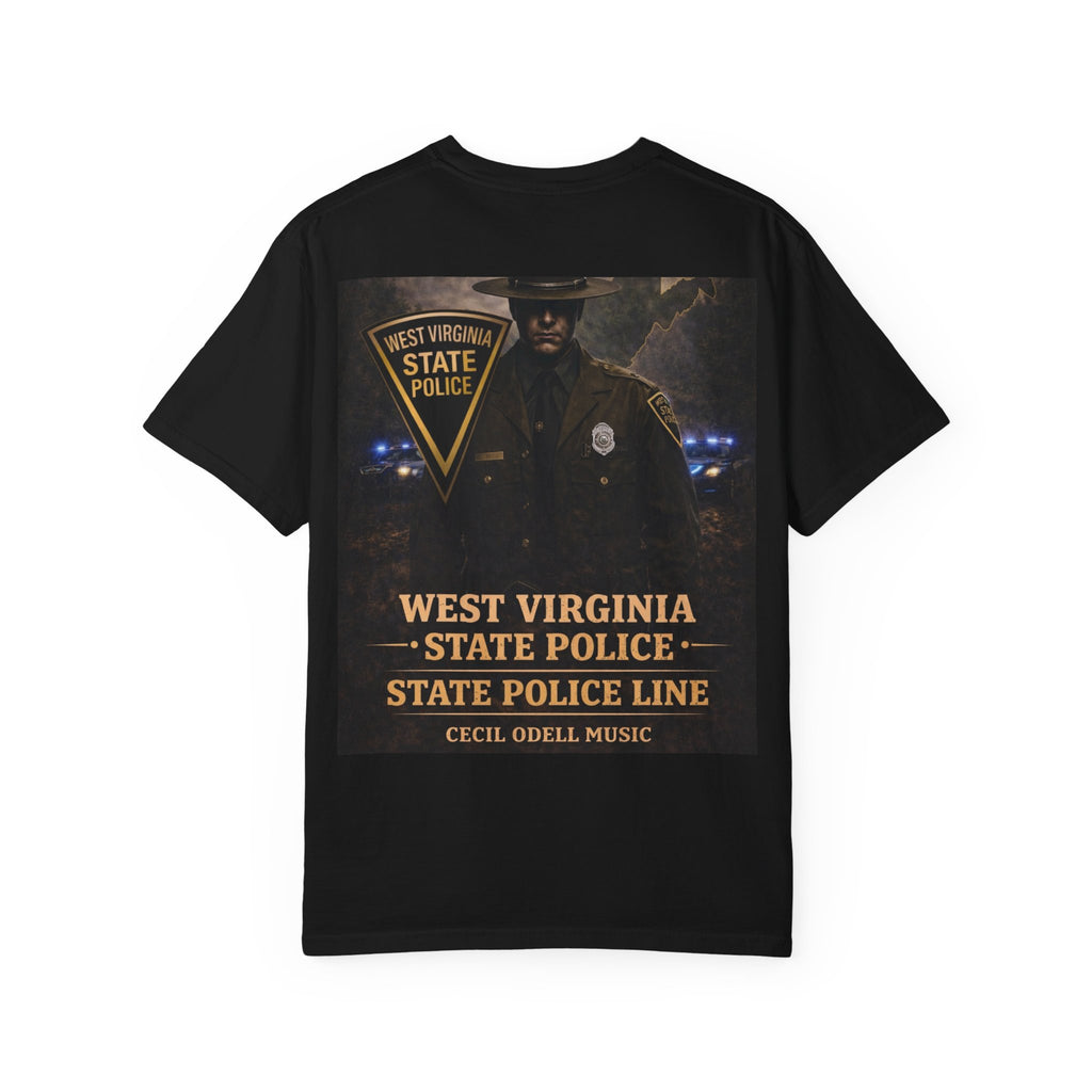 West Virginia State Police Graphic T-Shirt: 'State Police Line' Back Print