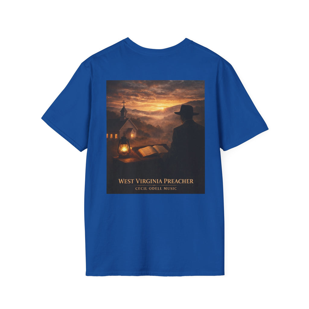West Virginia Preacher T-Shirt: Vintage Religious Scene Tee