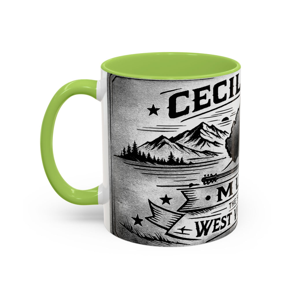 West Virginia Music Coffee Mug: 'The Sound of the West Virginia Line' Accent Mug