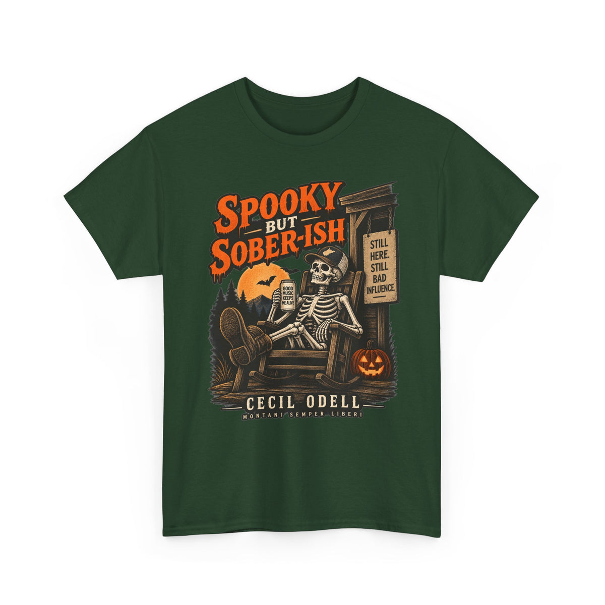 Spooky but Sober-ish Halloween Tee | Cecil Odell