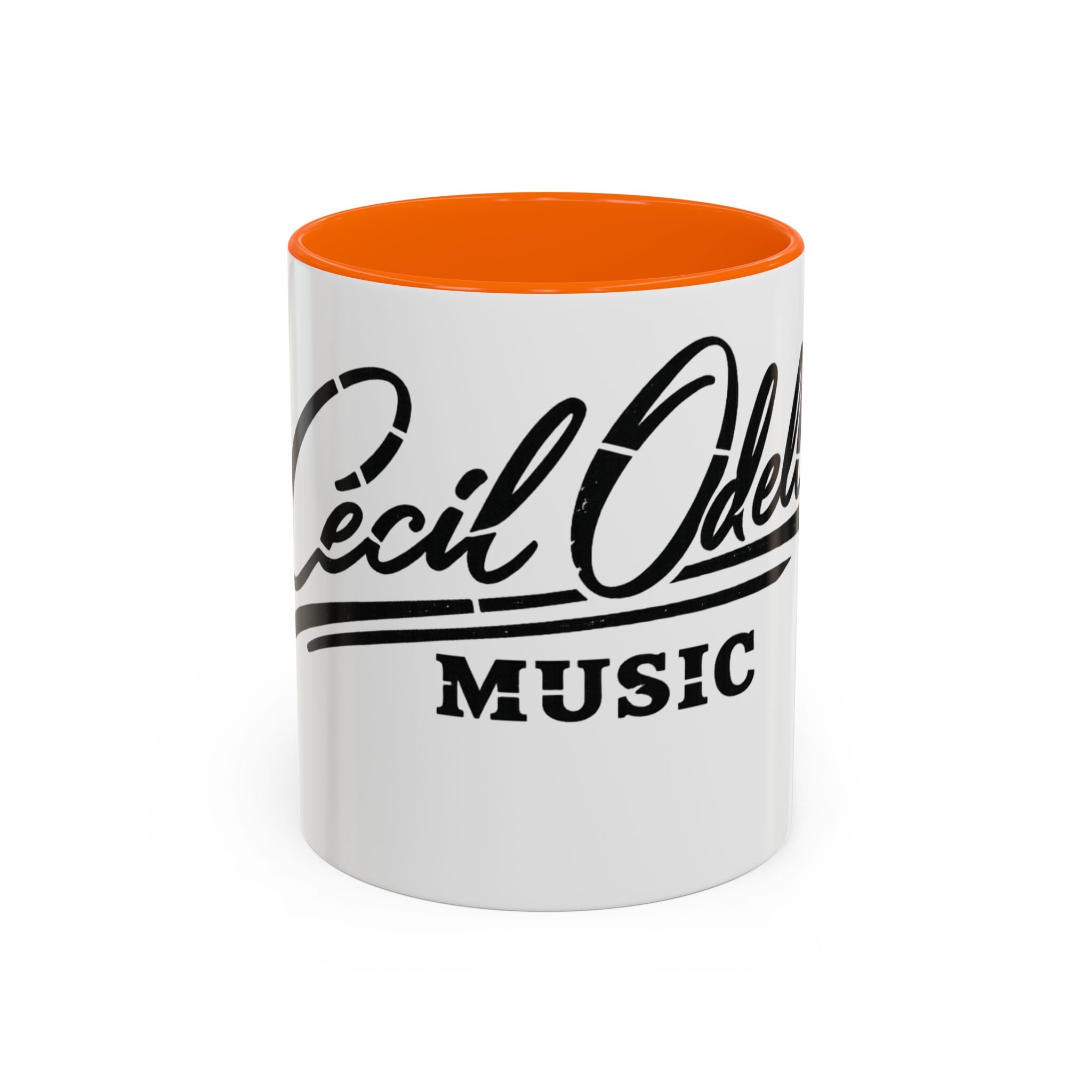 Cecil Odell Music Accent Coffee Mug: Black-Trim Musician Gift (11/15 oz)