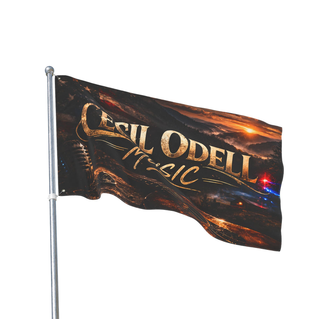 Cecil Odell Music Double-Sided Outdoor Banner Flag