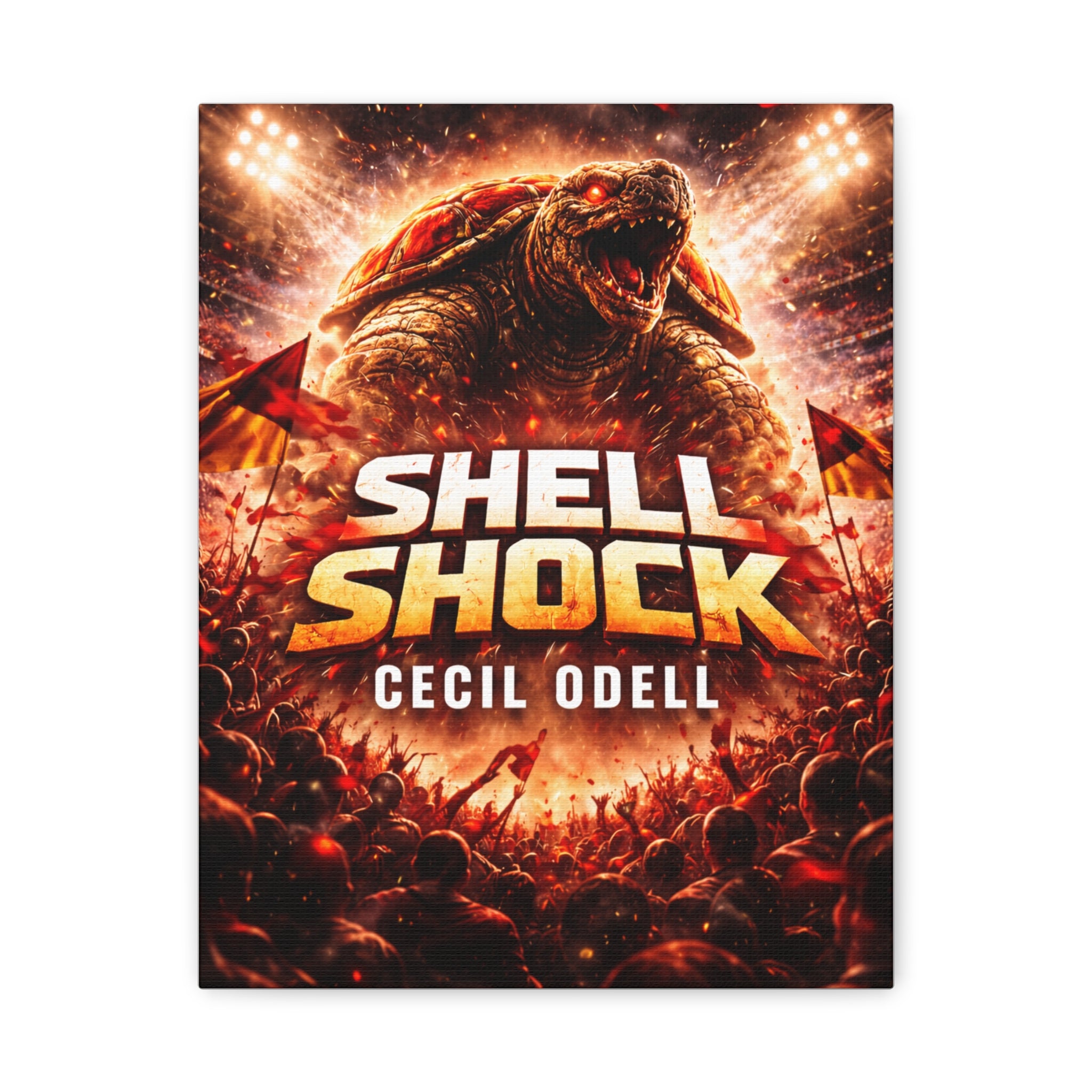 Shell Shock Canvas Print: Dramatic Monster Art Wrap (Cecil Odell)