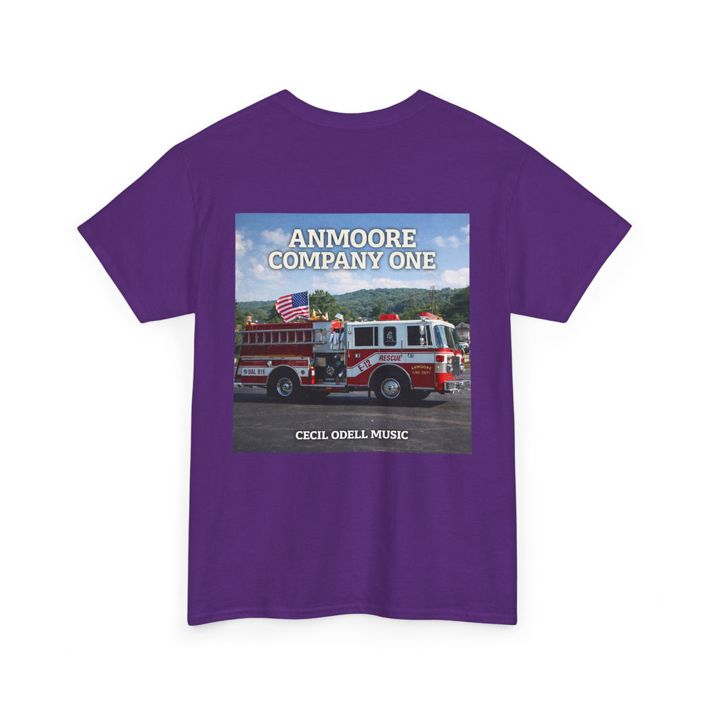Firetruck Graphic Tee: "Anmoore Company One" Fire Department Tribute