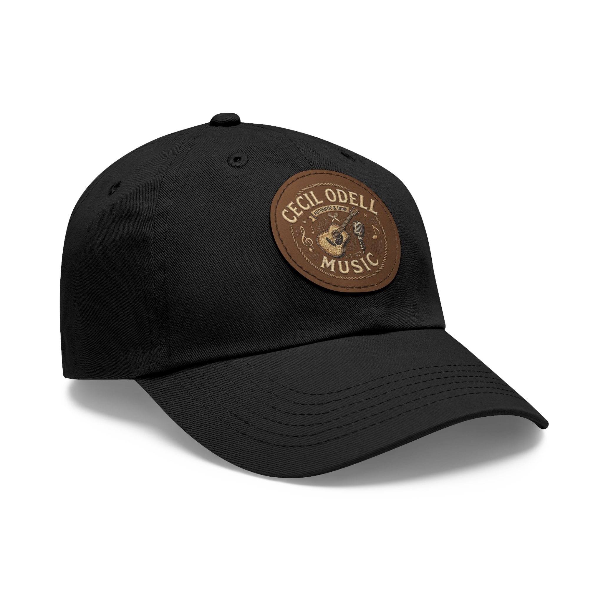 Cecil Odell Music Leather Patch Dad Hat
