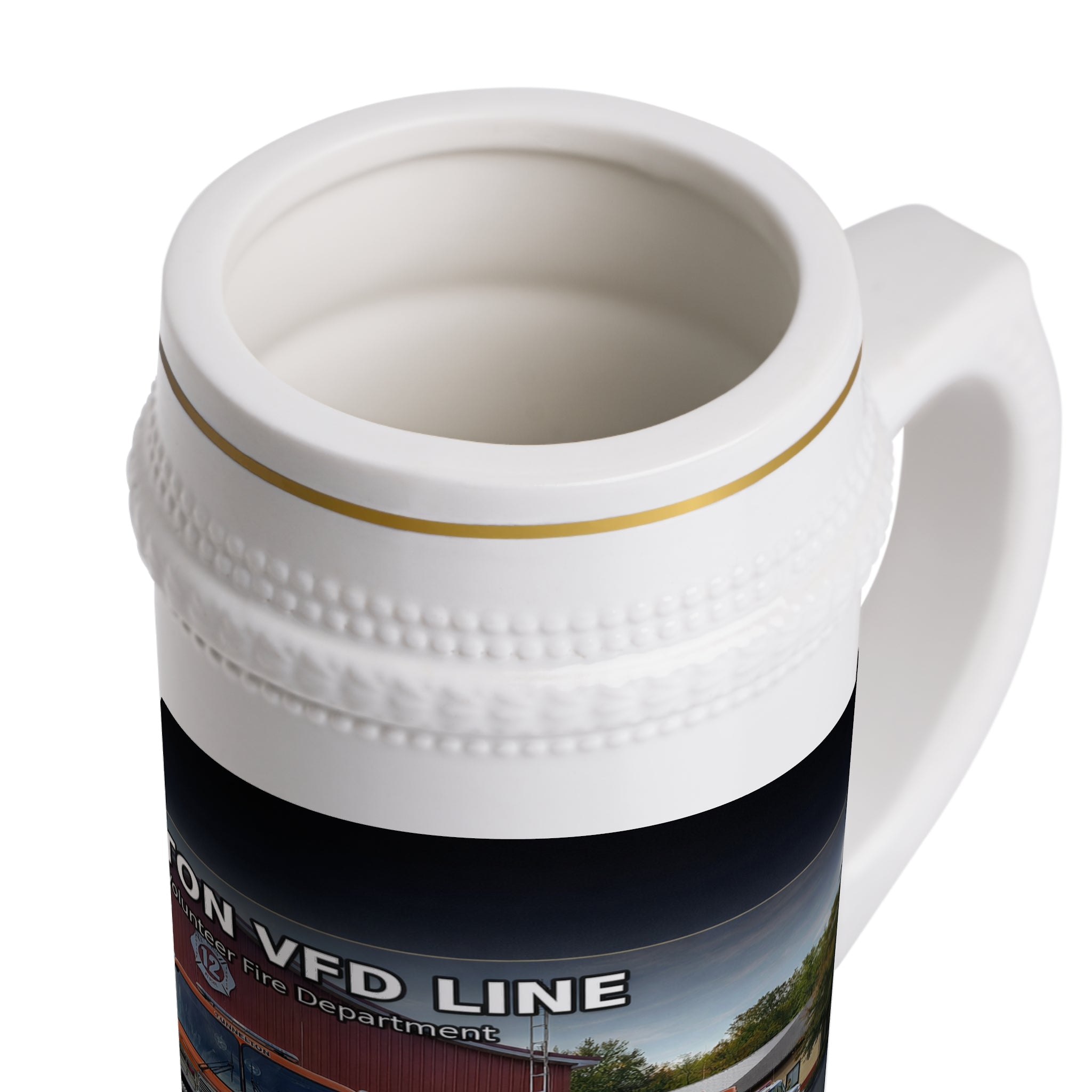 Tunnelton VFD Line Beer Stein: Fire Department Tribute Mug