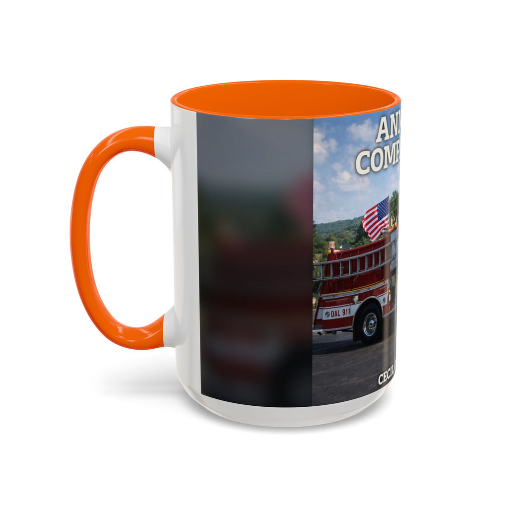 Fire Truck Coffee Mug: Anmoore Company One Tribute (Cecil Odell Music)