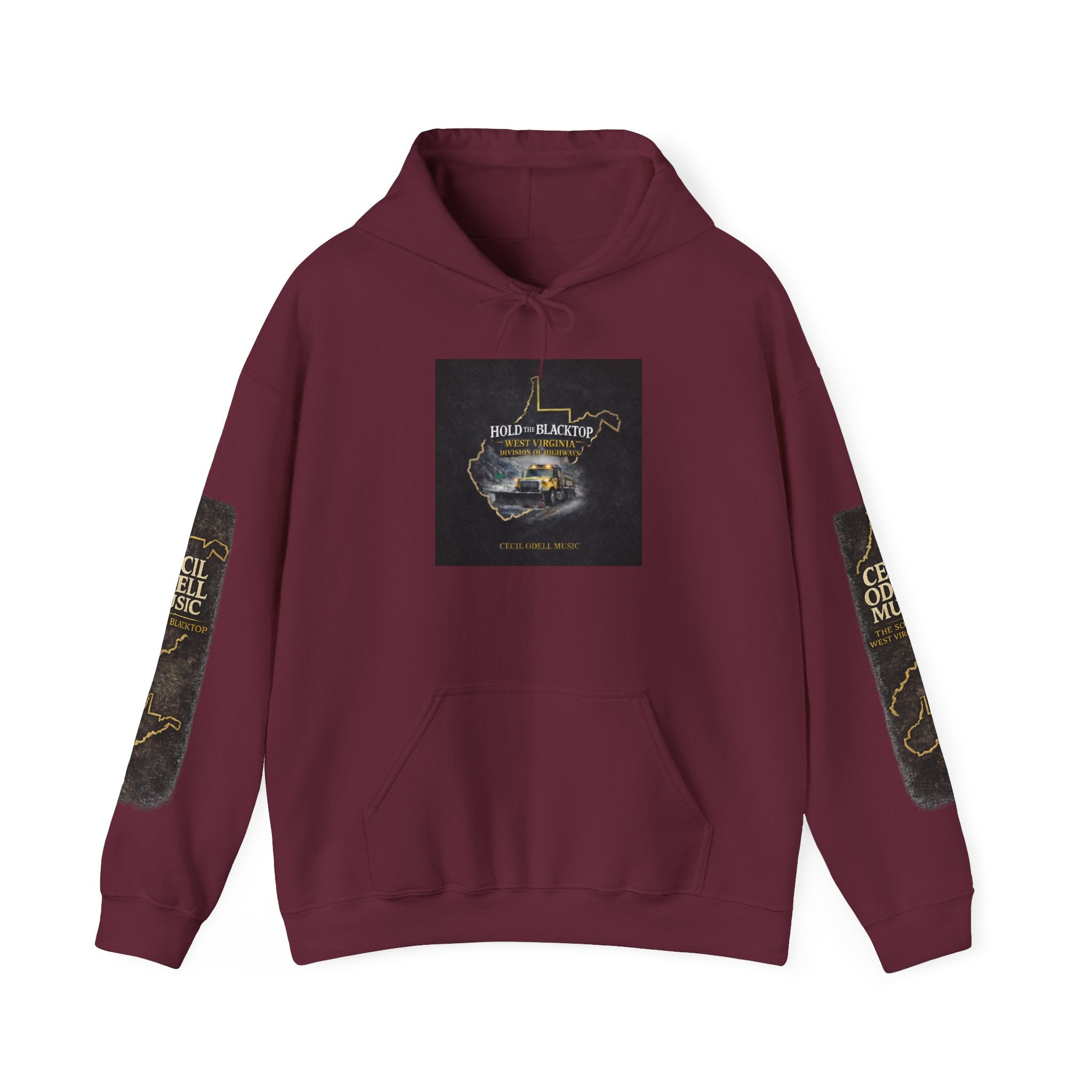 Hoodie: "Hold The Blacktop" Vintage Road Trip Graphic Pullover