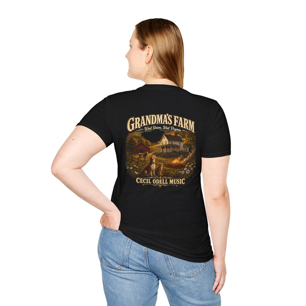 Grandma's Farm T-Shirt: West Union West Virginia Rustic Country Tee