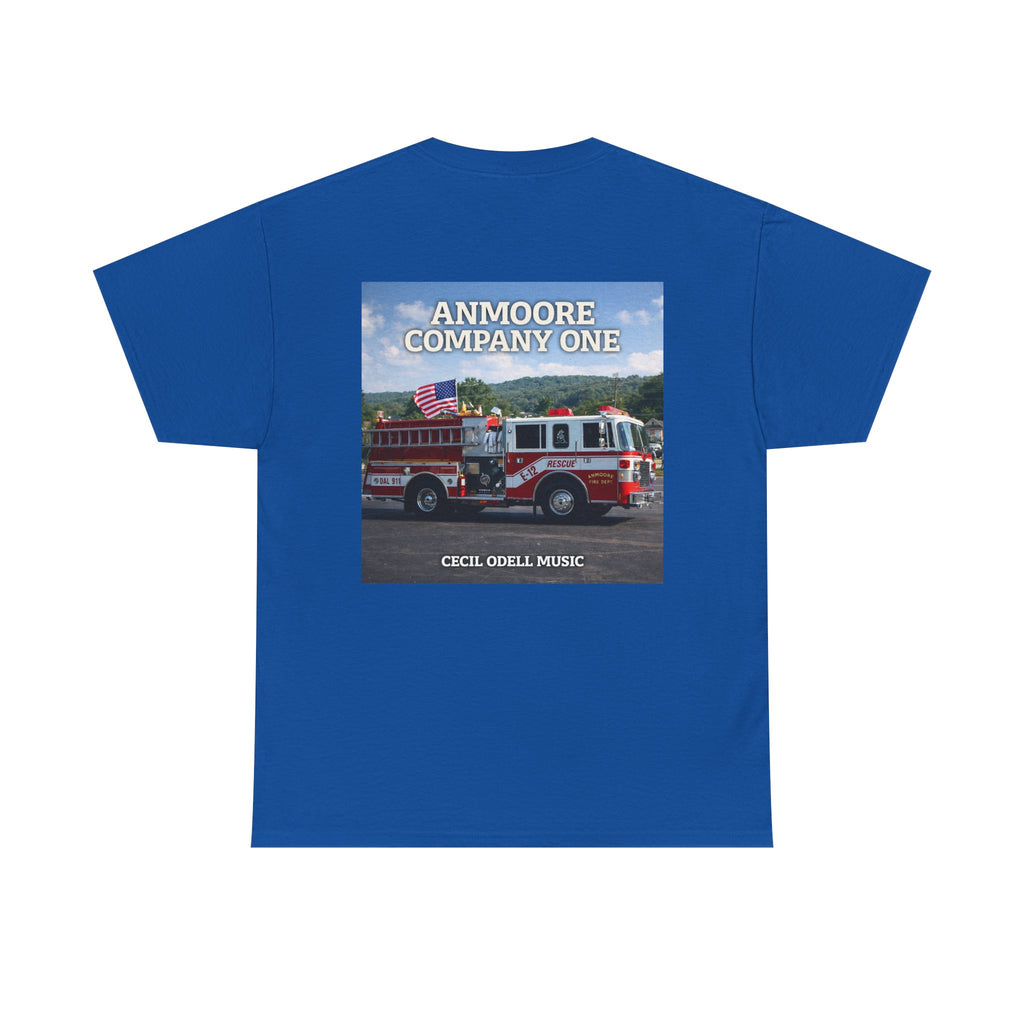 Firetruck Graphic Tee: "Anmoore Company One" Fire Department Tribute