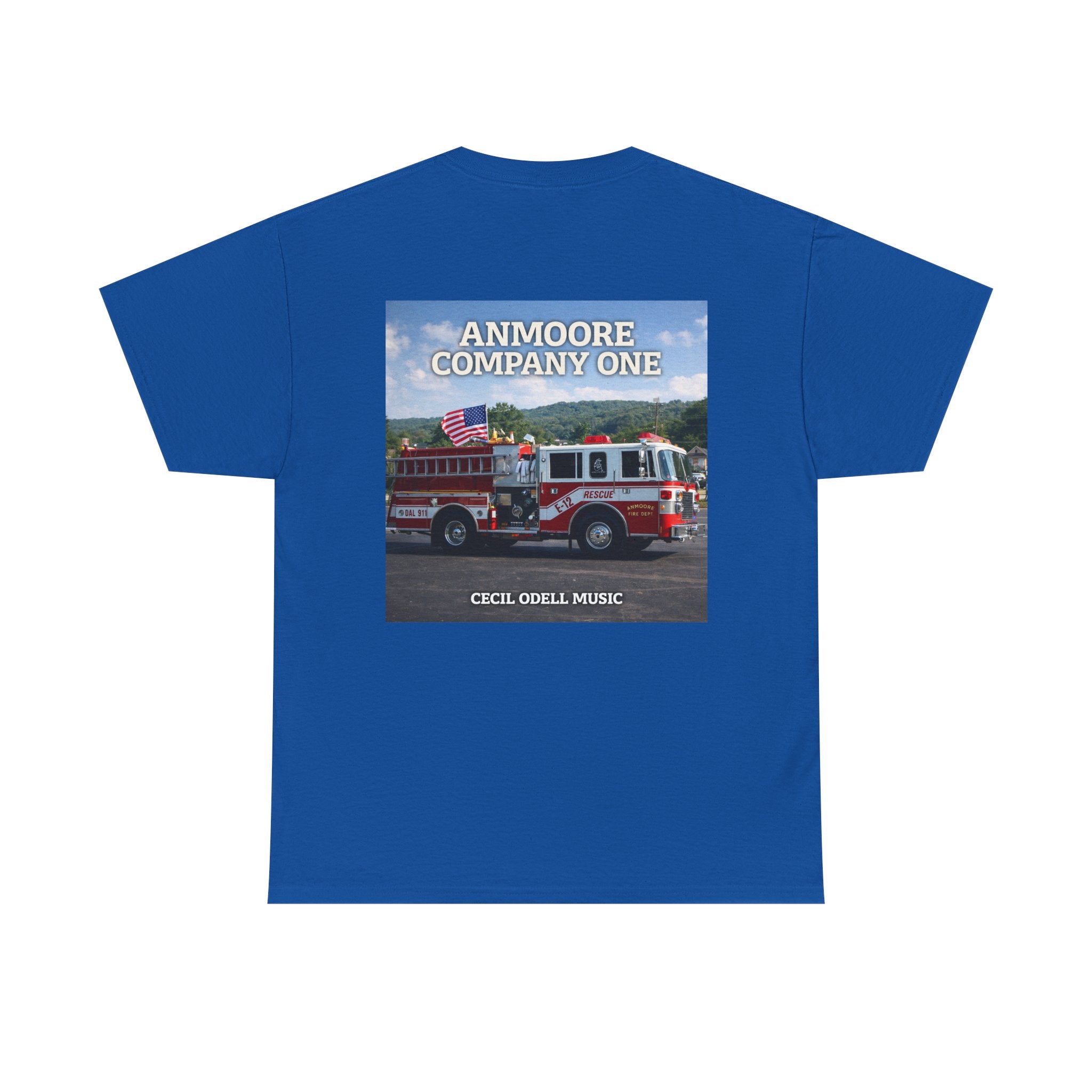 Firetruck Graphic Tee: "Anmoore Company One" Fire Department Tribute
