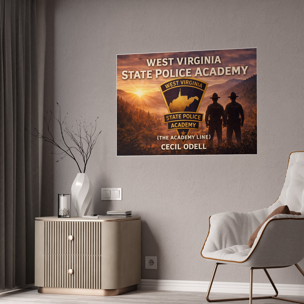 West Virginia State Police Academy Gloss Poster: "The Academy Line" Tribute