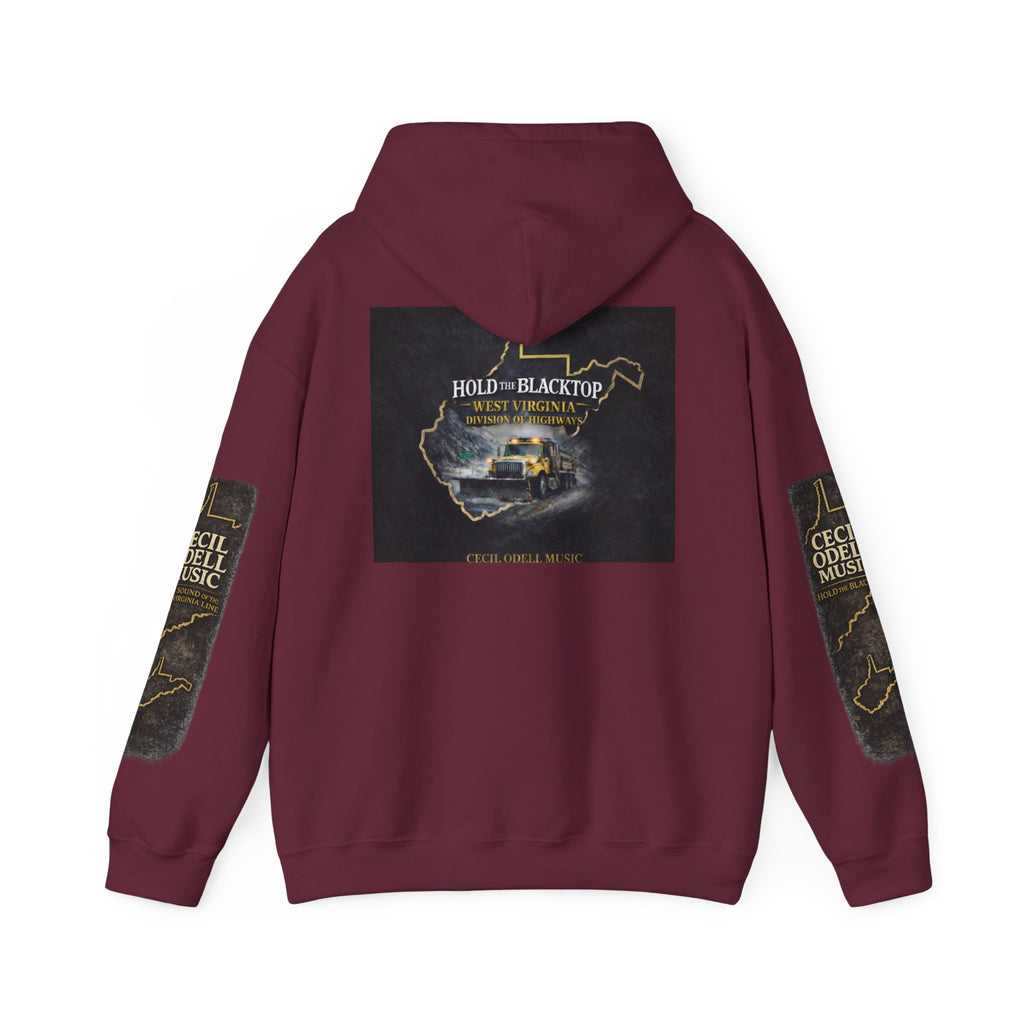 Hoodie: "Hold The Blacktop" Vintage Road Trip Graphic Pullover