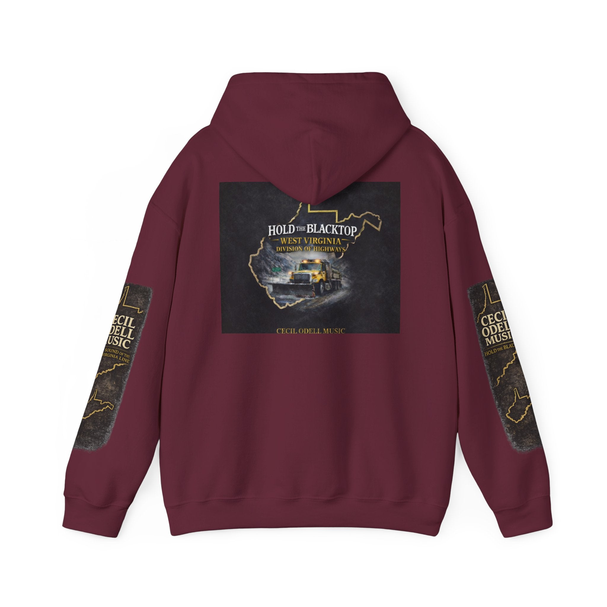 Hoodie: "Hold The Blacktop" Vintage Road Trip Graphic Pullover