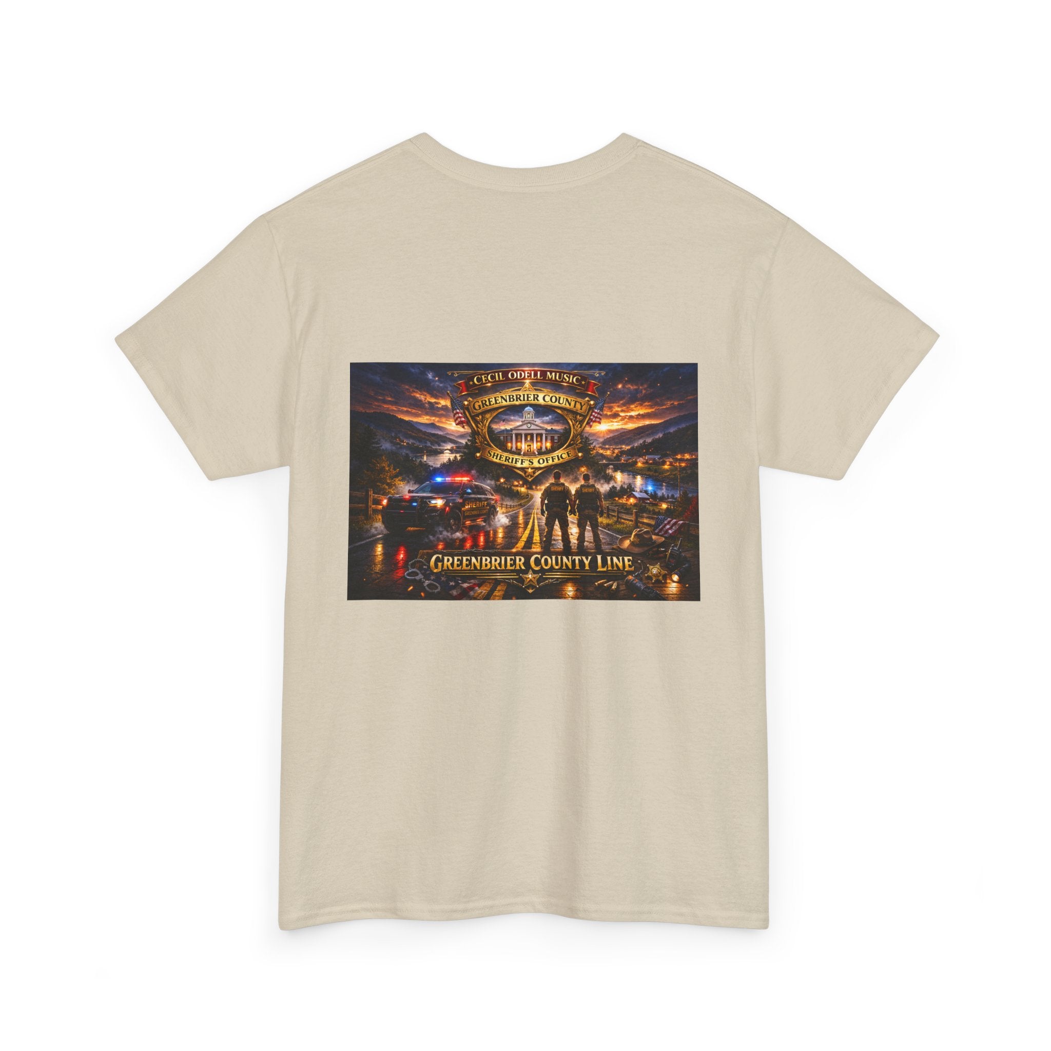 Greenbrier County Line Concert Tee: Vintage Live Music Poster Shirt