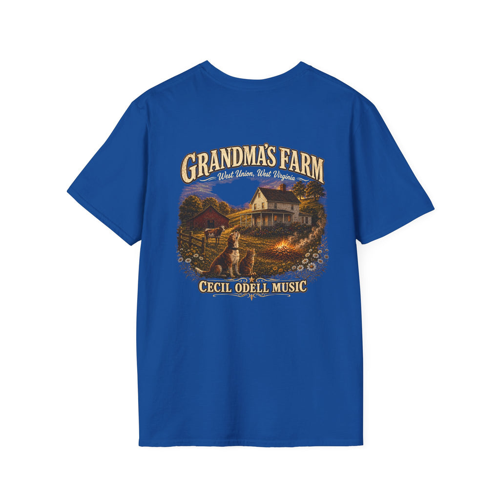 Grandma's Farm T-Shirt: West Union West Virginia Rustic Country Tee