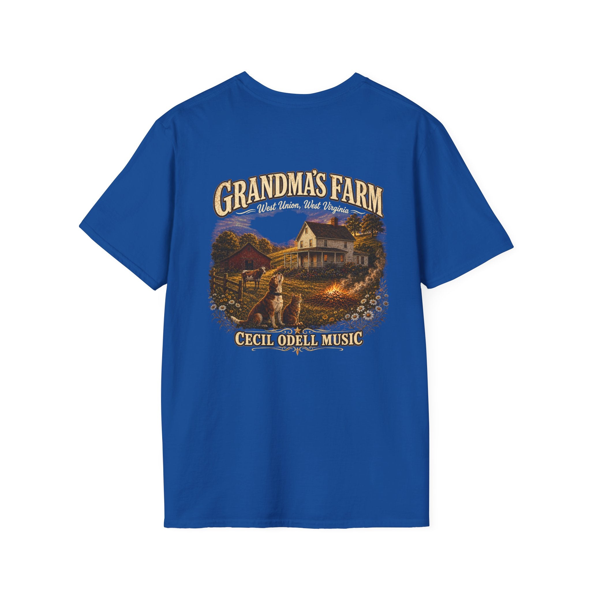 Grandma's Farm T-Shirt: West Union West Virginia Rustic Country Tee