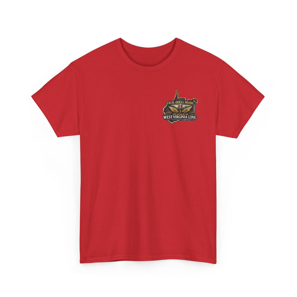 West Virginia First Responders Tribute Tee: State Emblem & American Flag Memorial Shirt