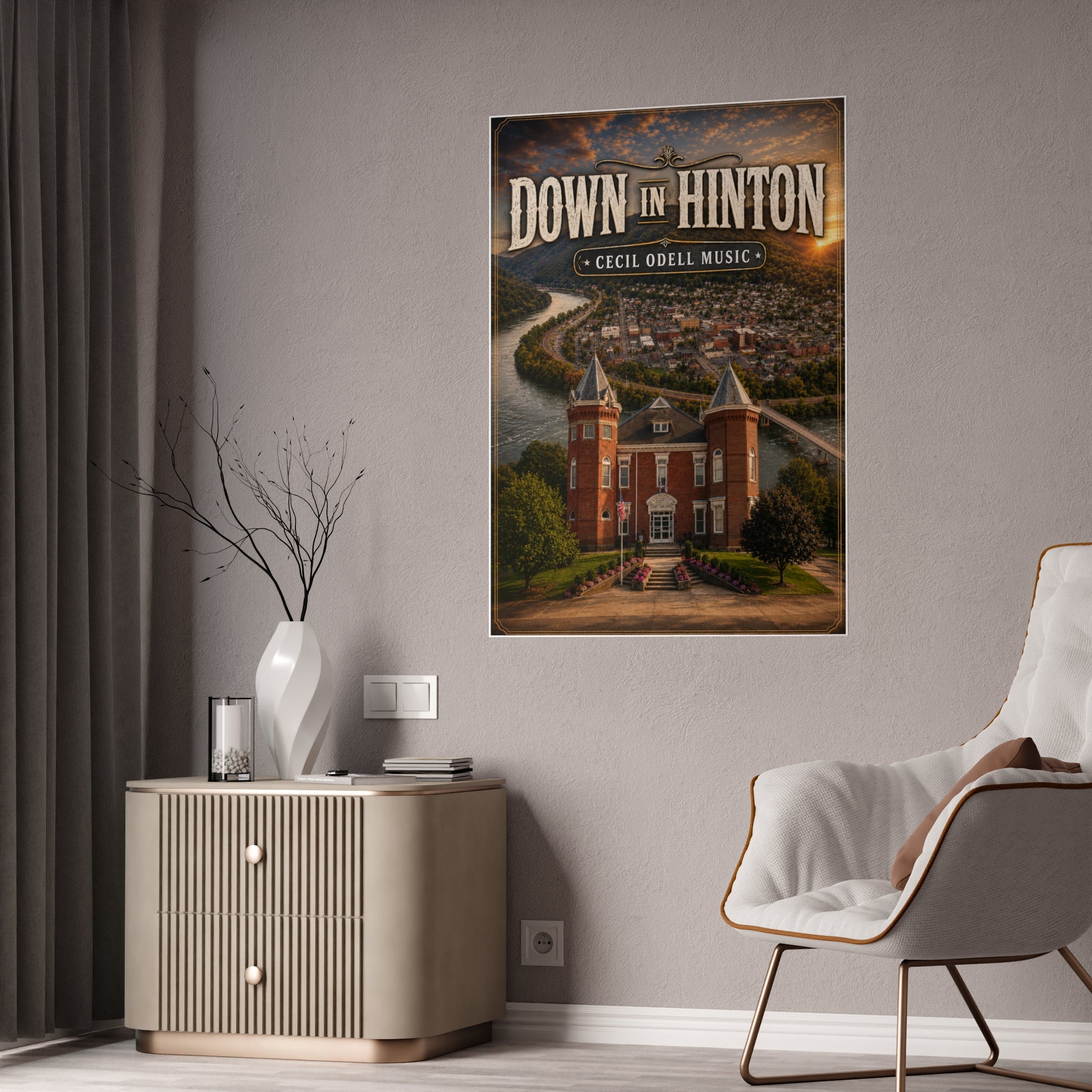 Down in Hinton Gloss Poster