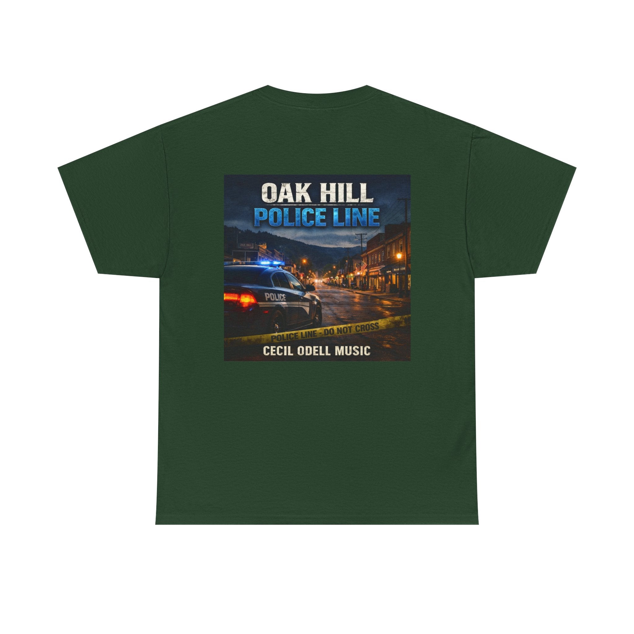 Police Line T-Shirt: Oak Hill 'Police Line' Album Cover Tee