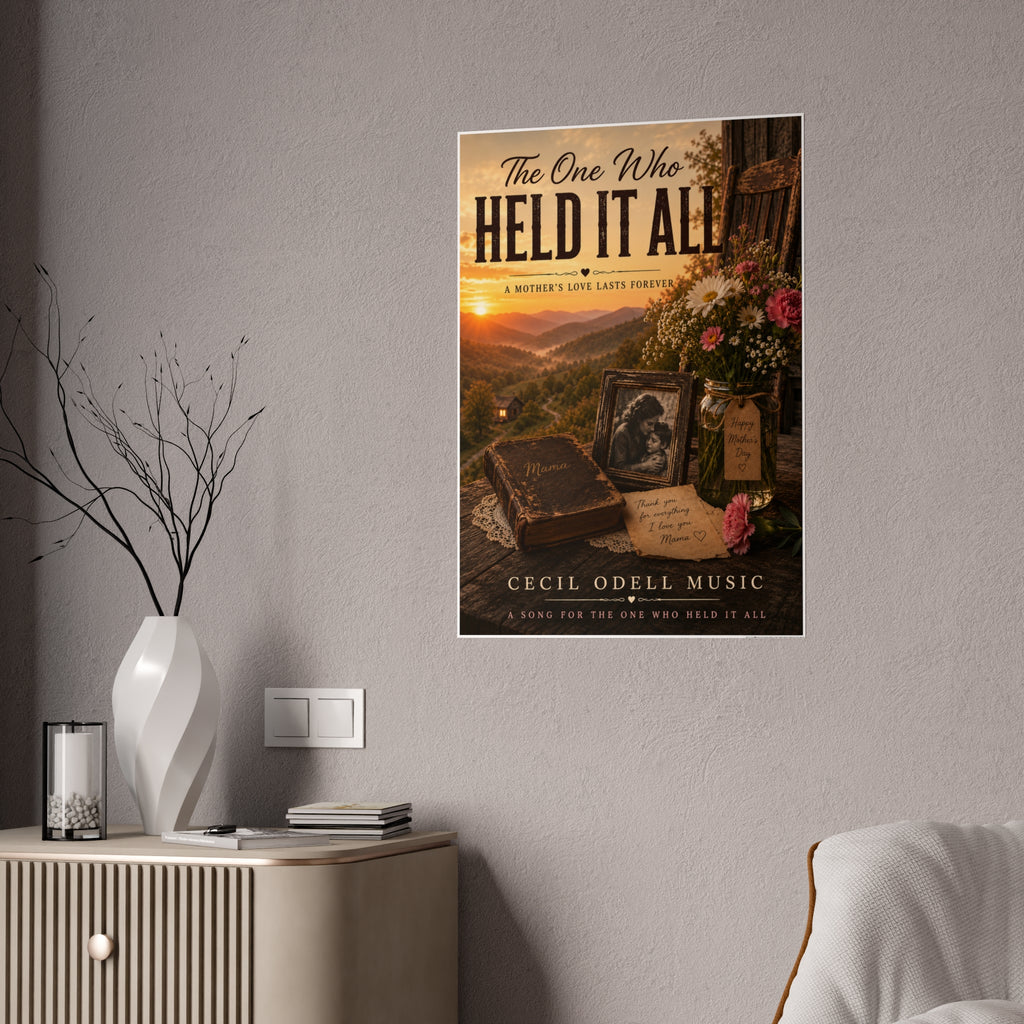 “The One Who Held It All” Gloss Mother’s Day Poster