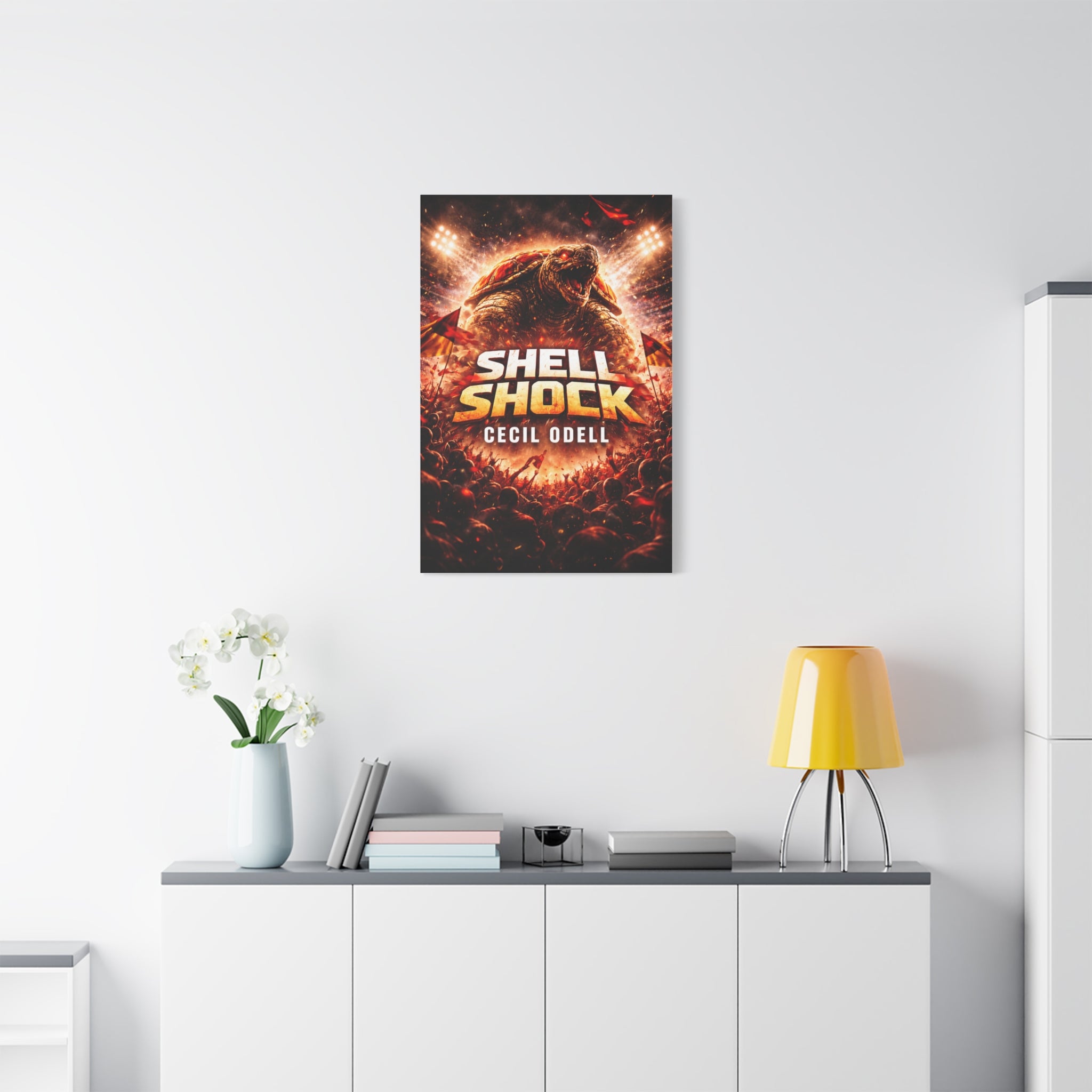 Shell Shock Canvas Print: Dramatic Monster Art Wrap (Cecil Odell)