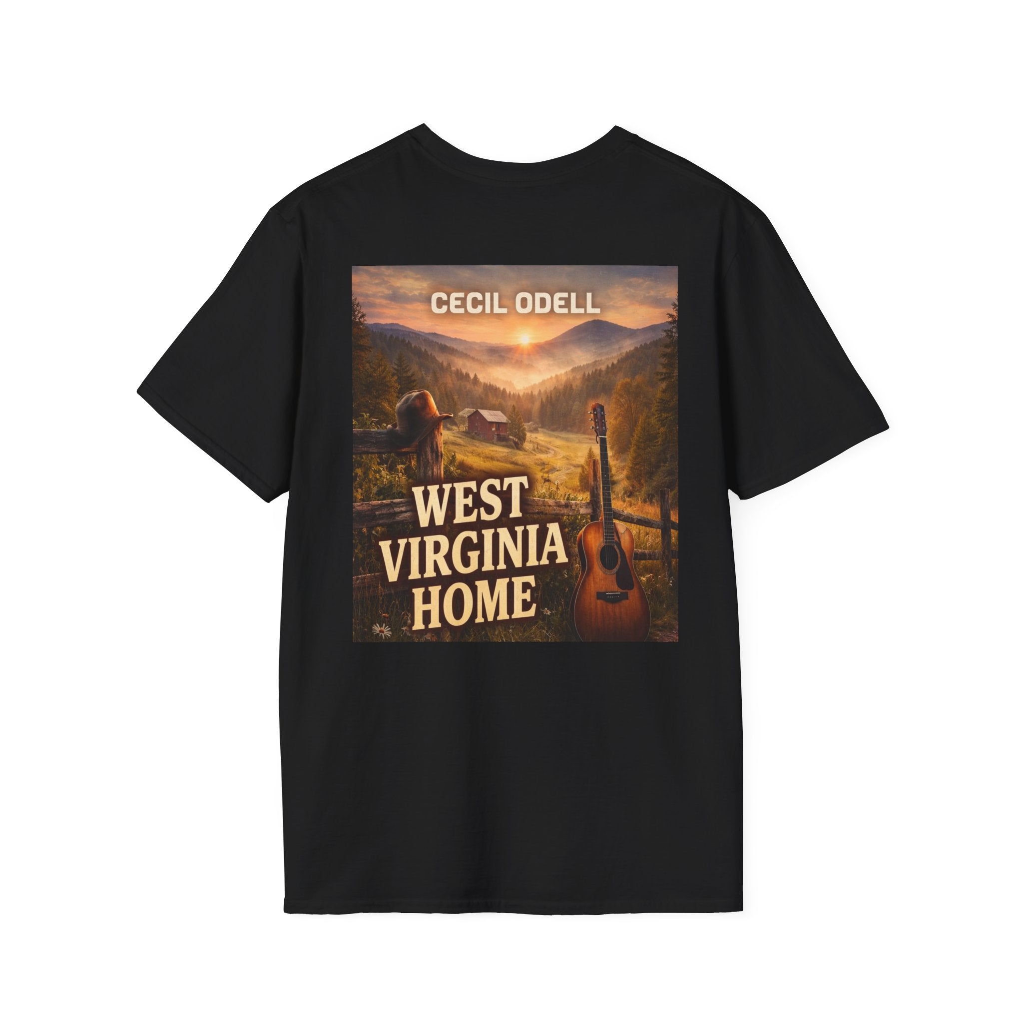 West Virginia Home T-Shirt: "Cecil Odell" Vintage Mountain Music Tee
