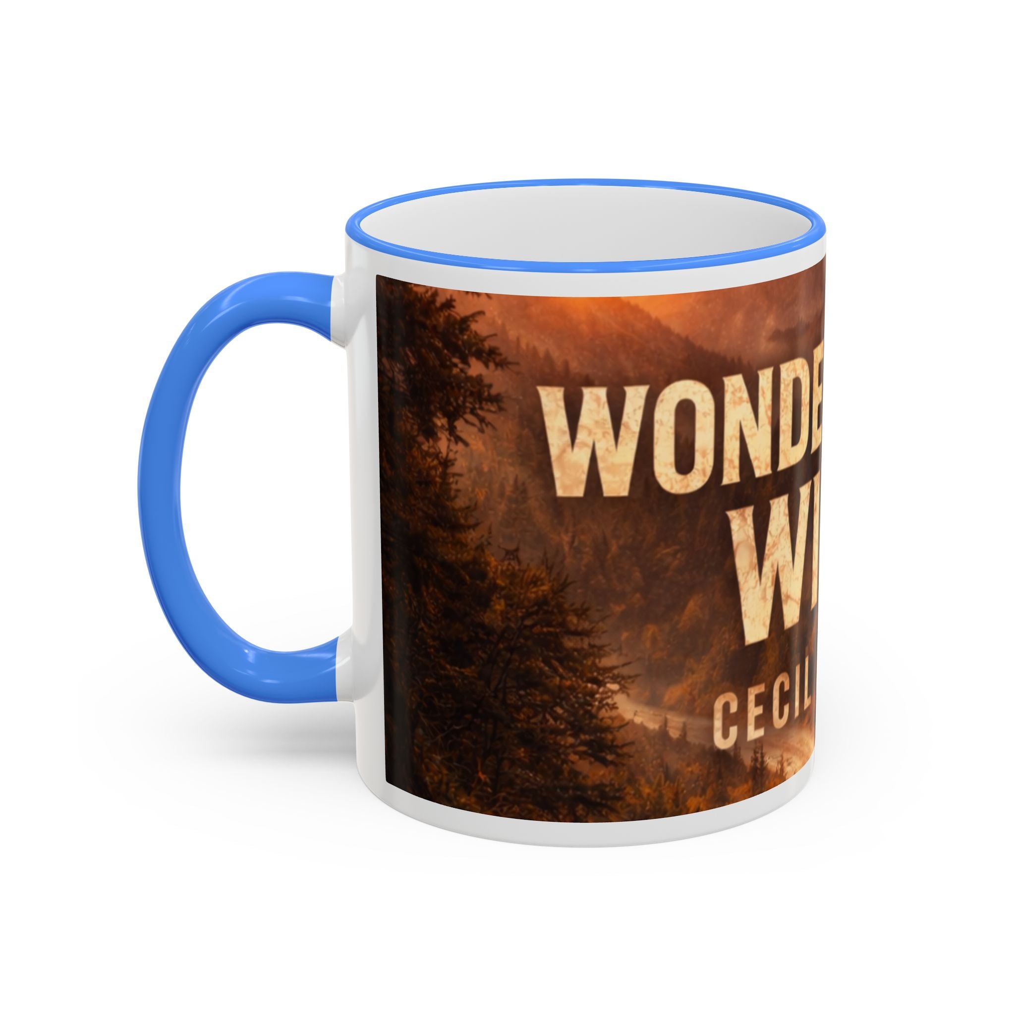 Wonderful Wild Scenic Mug: "Wonderful Wild" Cecil Odell Coffee Cup (Accent Rim & Handle)