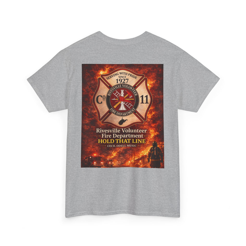 Firefighter T-Shirt: Rivesville Volunteer Fire Department “Hold That Line” Tribute Tee