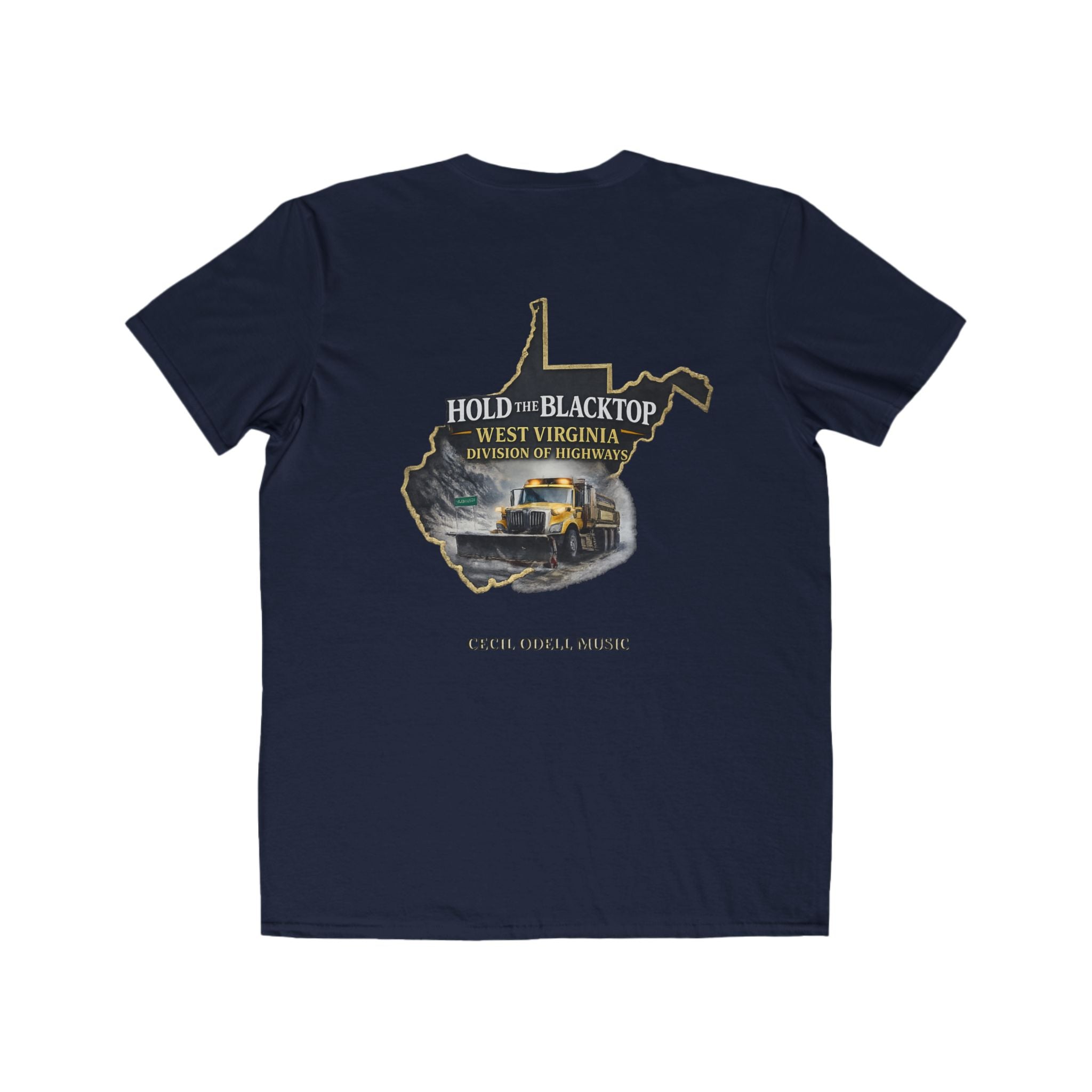 West Virginia Map T‑Shirt: "Hold the Blacktop" Vintage Truck Graphic Tee