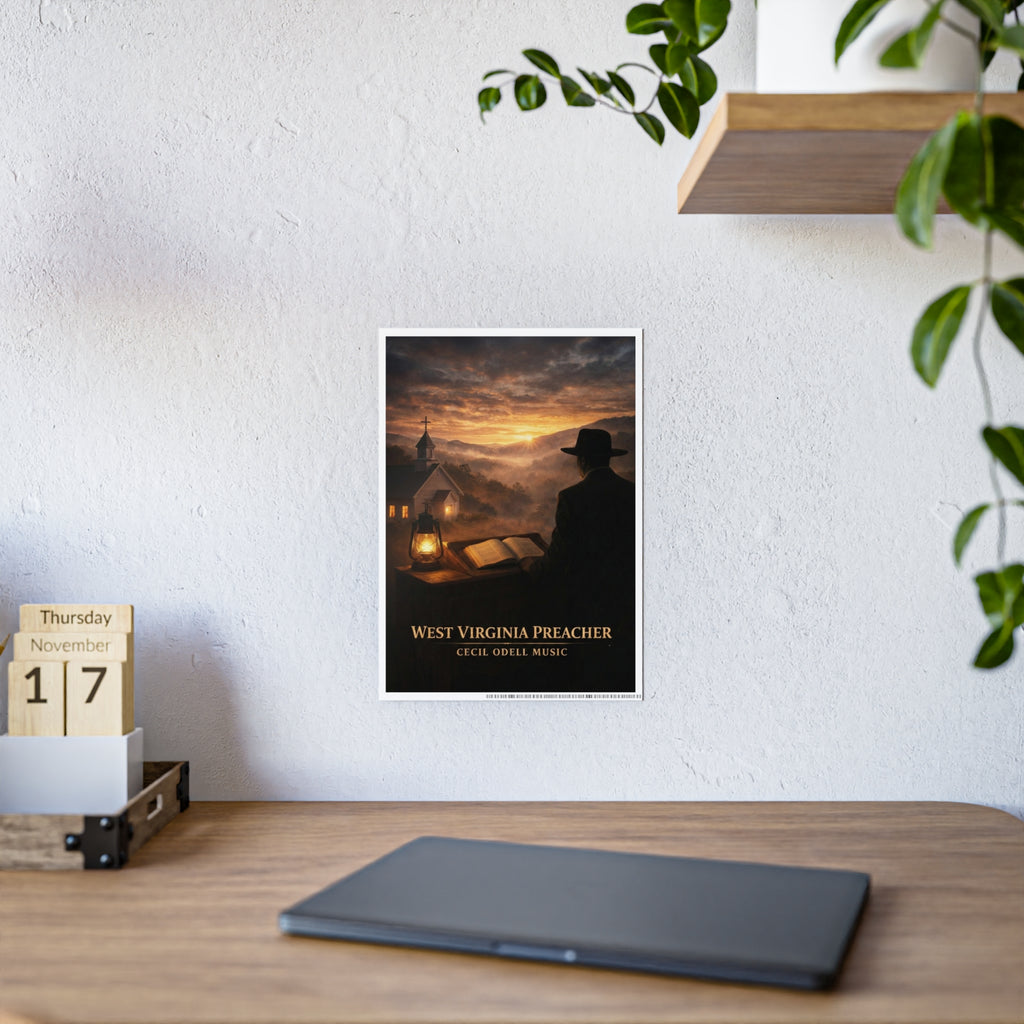 West Virginia Preacher Gloss Poster