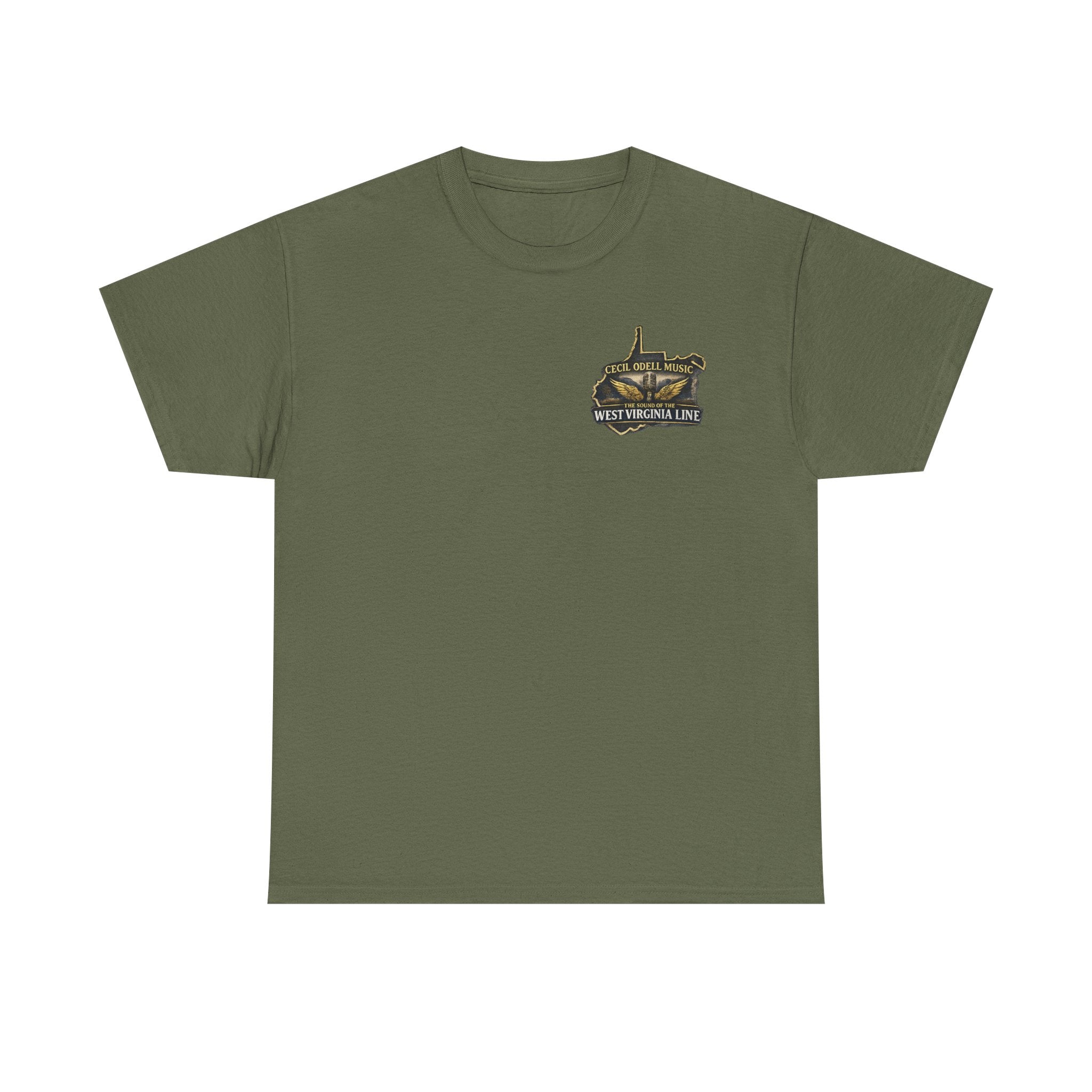 West Virginia First Responders Tribute Tee: State Emblem & American Flag Memorial Shirt