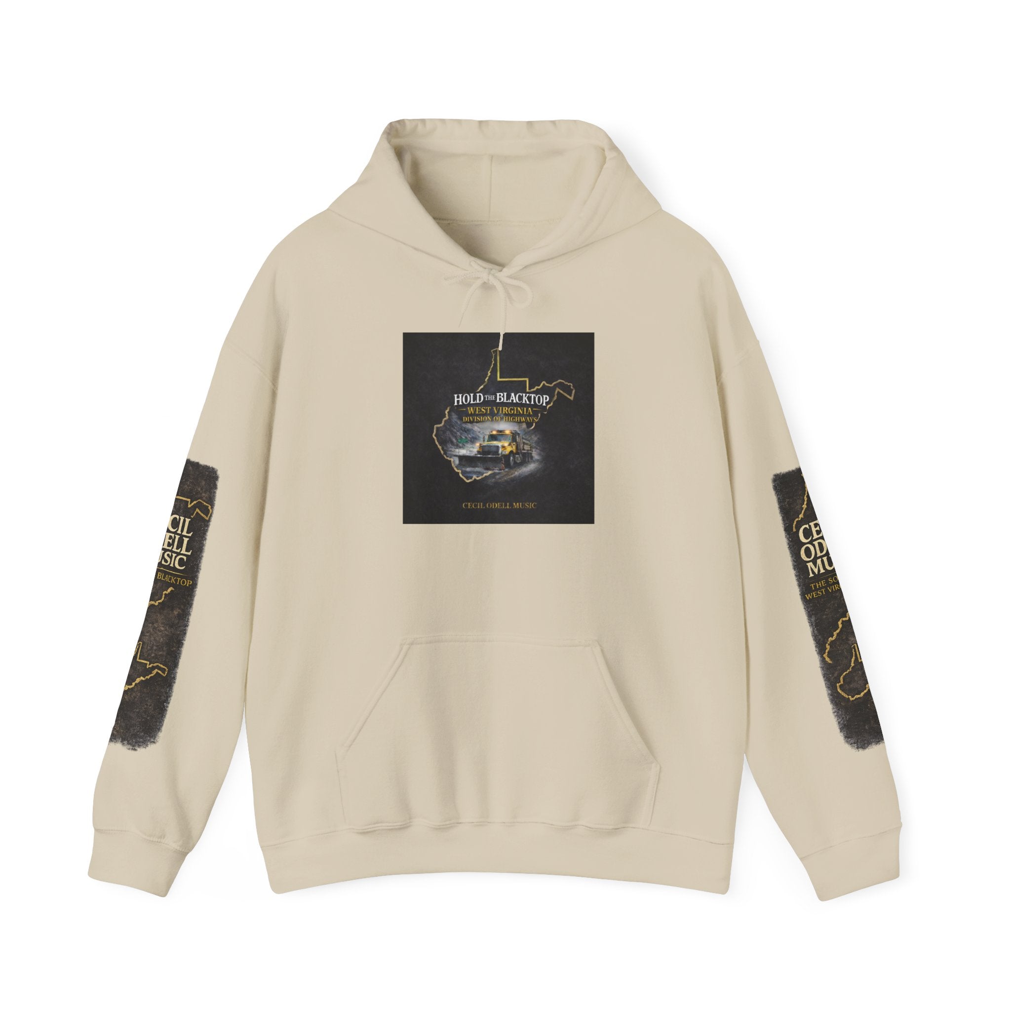 Hoodie: "Hold The Blacktop" Vintage Road Trip Graphic Pullover