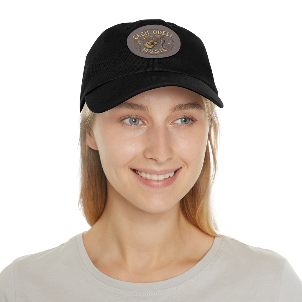 Cecil Odell Music Leather Patch Dad Hat