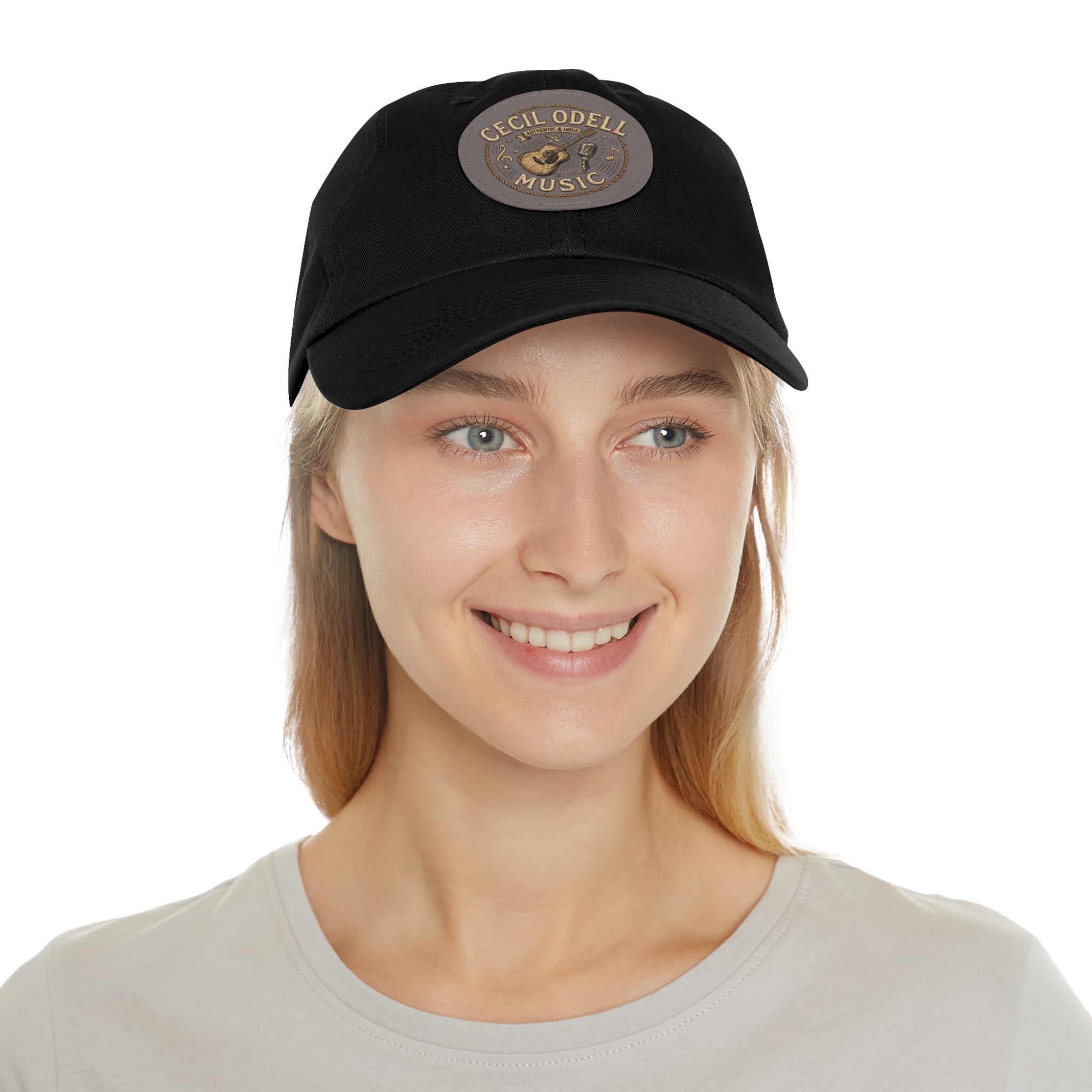 Cecil Odell Music Leather Patch Dad Hat