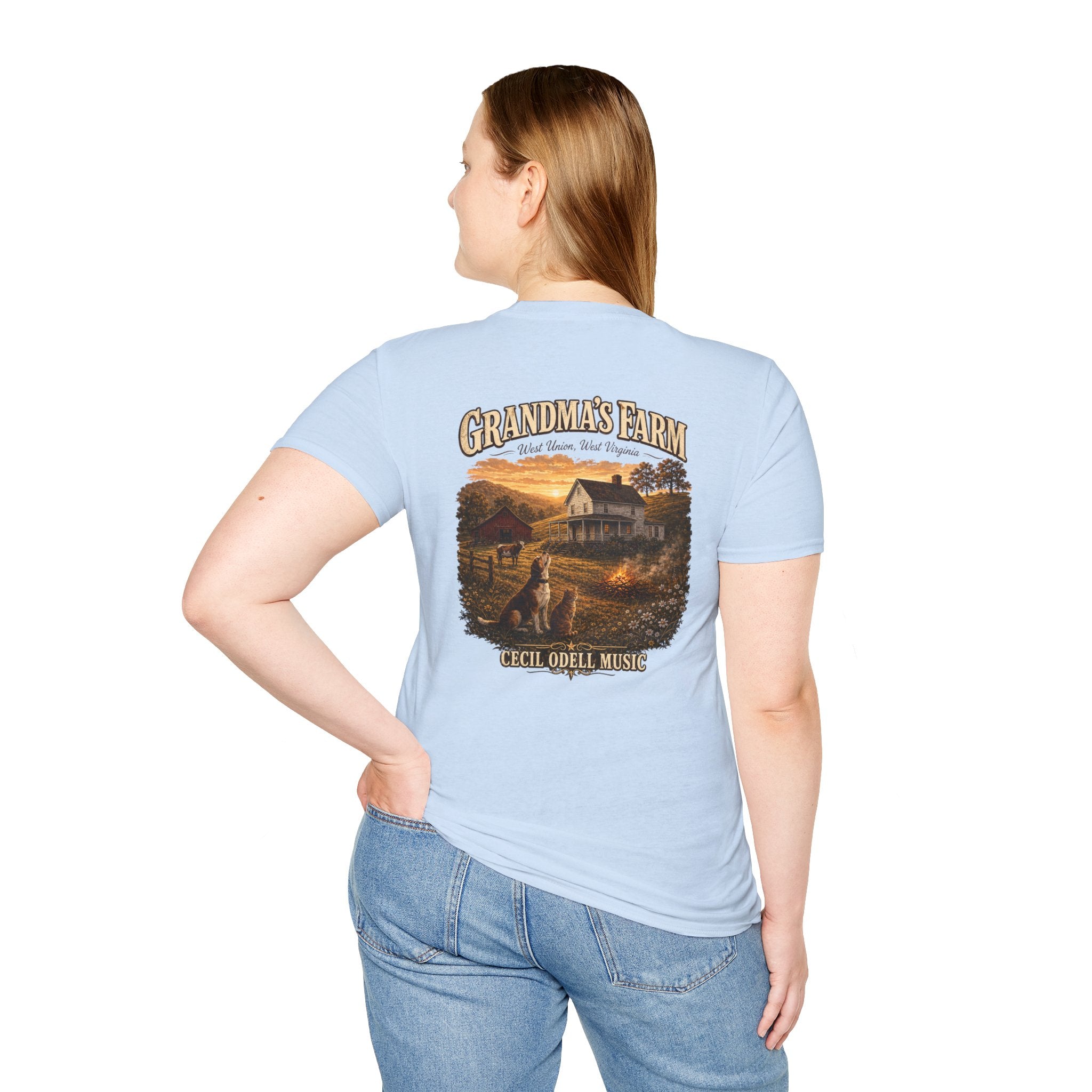 Grandma's Farm T-Shirt: West Union West Virginia Rustic Country Tee
