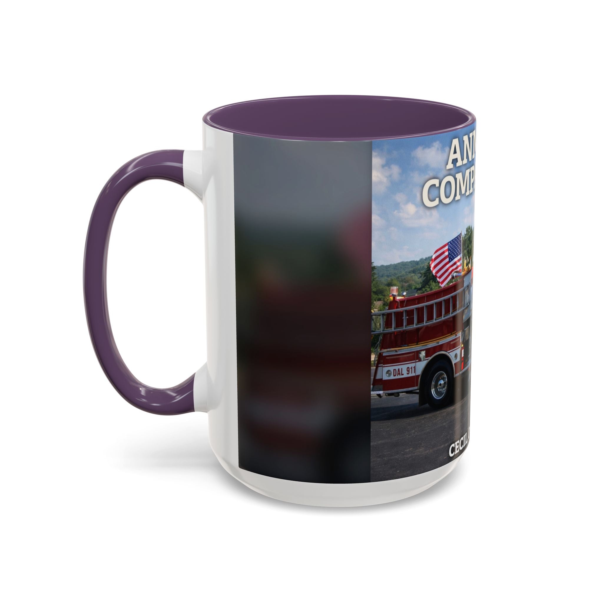 Fire Truck Coffee Mug: Anmoore Company One Tribute (Cecil Odell Music)