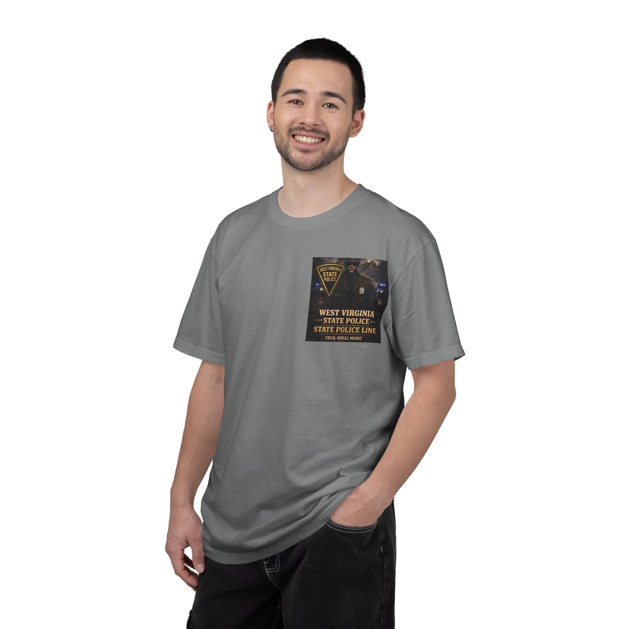 West Virginia State Police Graphic T-Shirt: 'State Police Line' Back Print