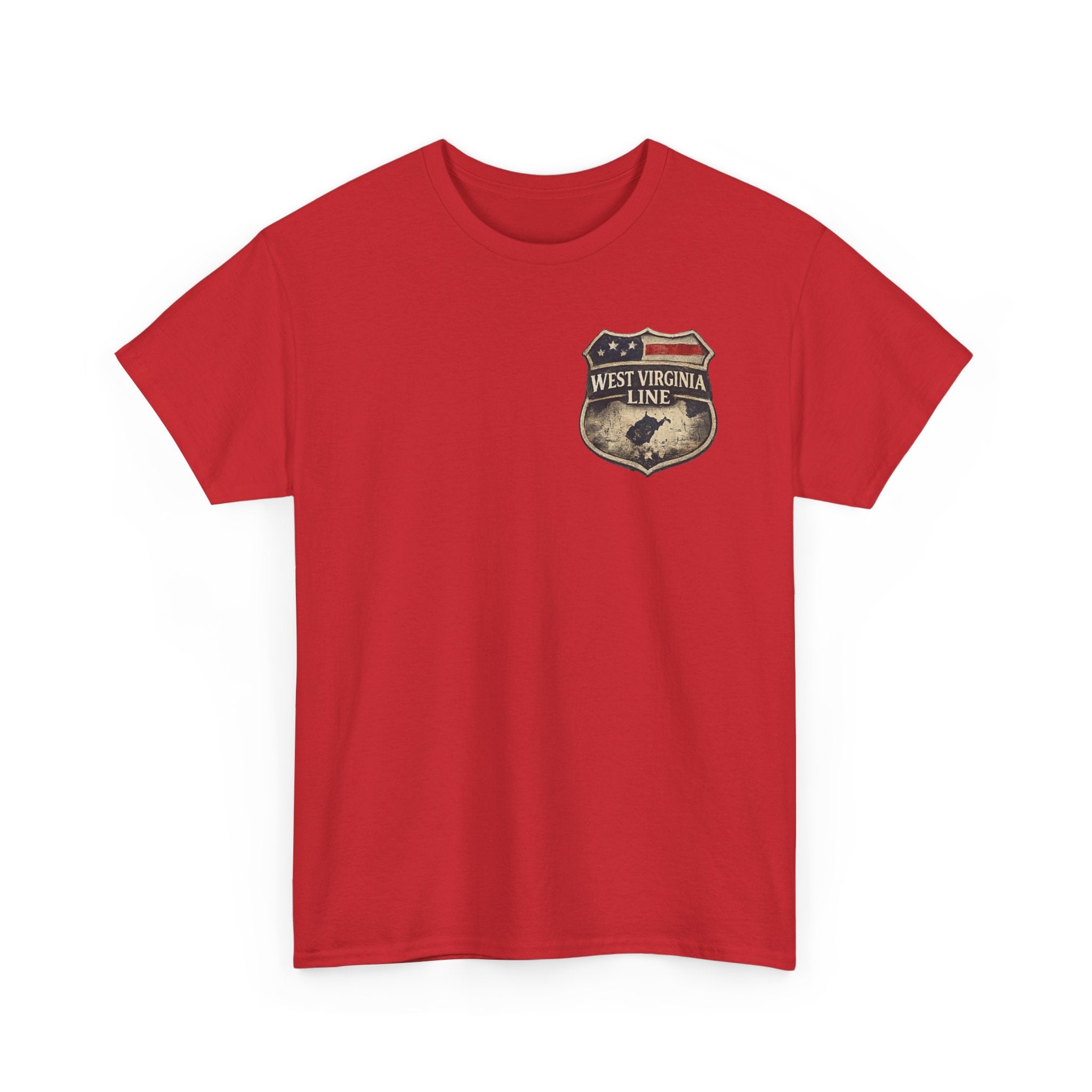 West Virginia Line Benefit Tee: Supporting First Responders (Eagle & Flag)