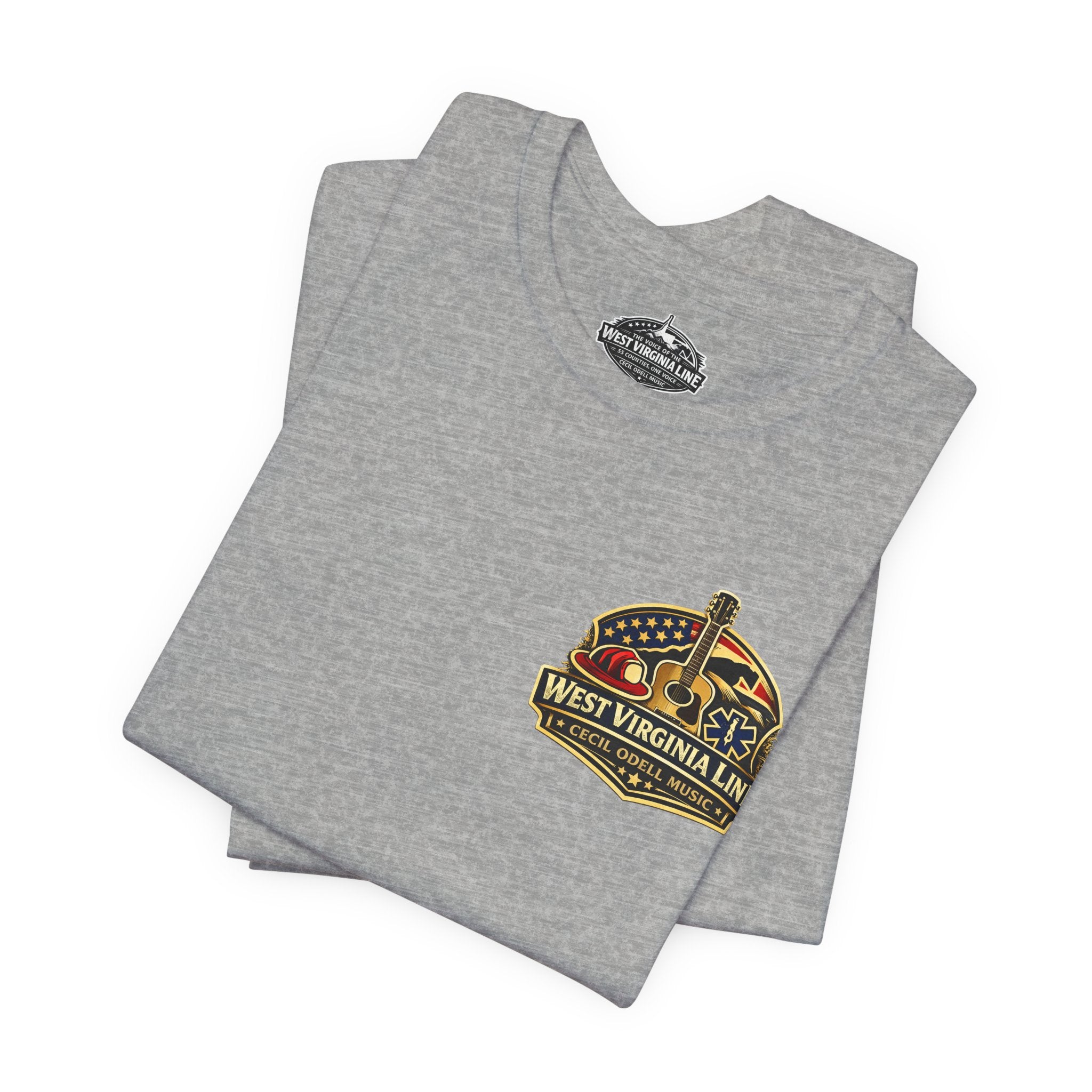 West Virginia Outlaw T-Shirt: Rustic Skull & Guns Country Graphic Tee