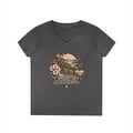 Rooted in Appalachia Ladies' V-Neck T-Shirt – Rustic Mountain Floral Tee