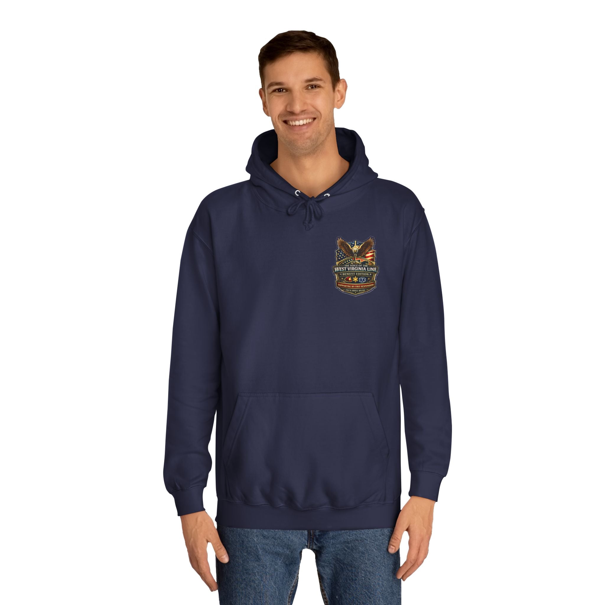 West Virginia Line Badge Hoodie: State & First Responder Tribute
