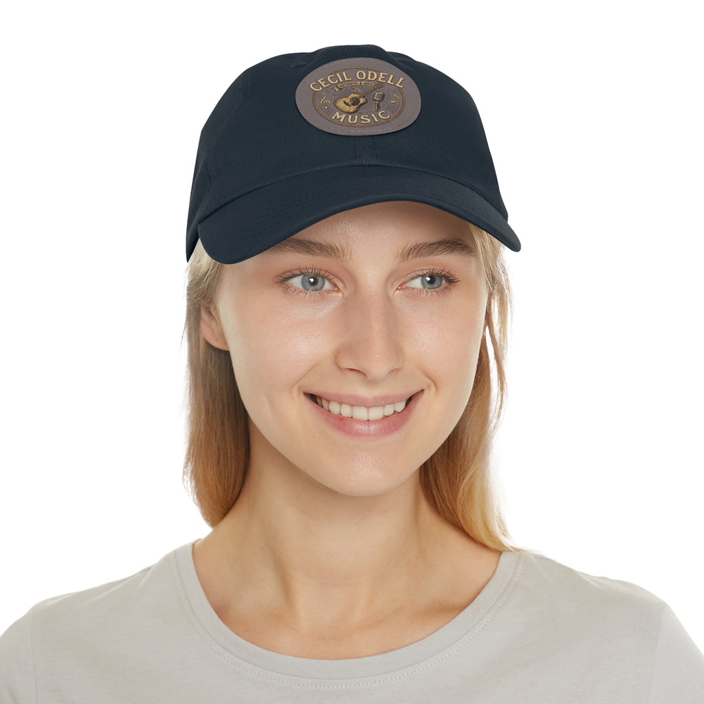 Cecil Odell Music Leather Patch Dad Hat